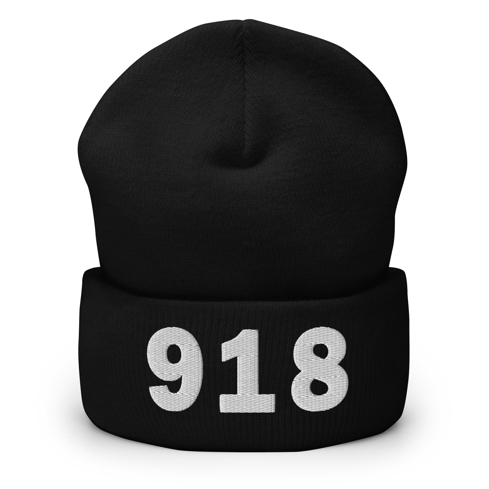 918 Area Code Cuffed Beanie