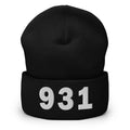 931 Area Code Cuffed Beanie