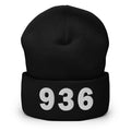 936 Area Code Cuffed Beanie