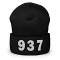 937 Area Code Cuffed Beanie