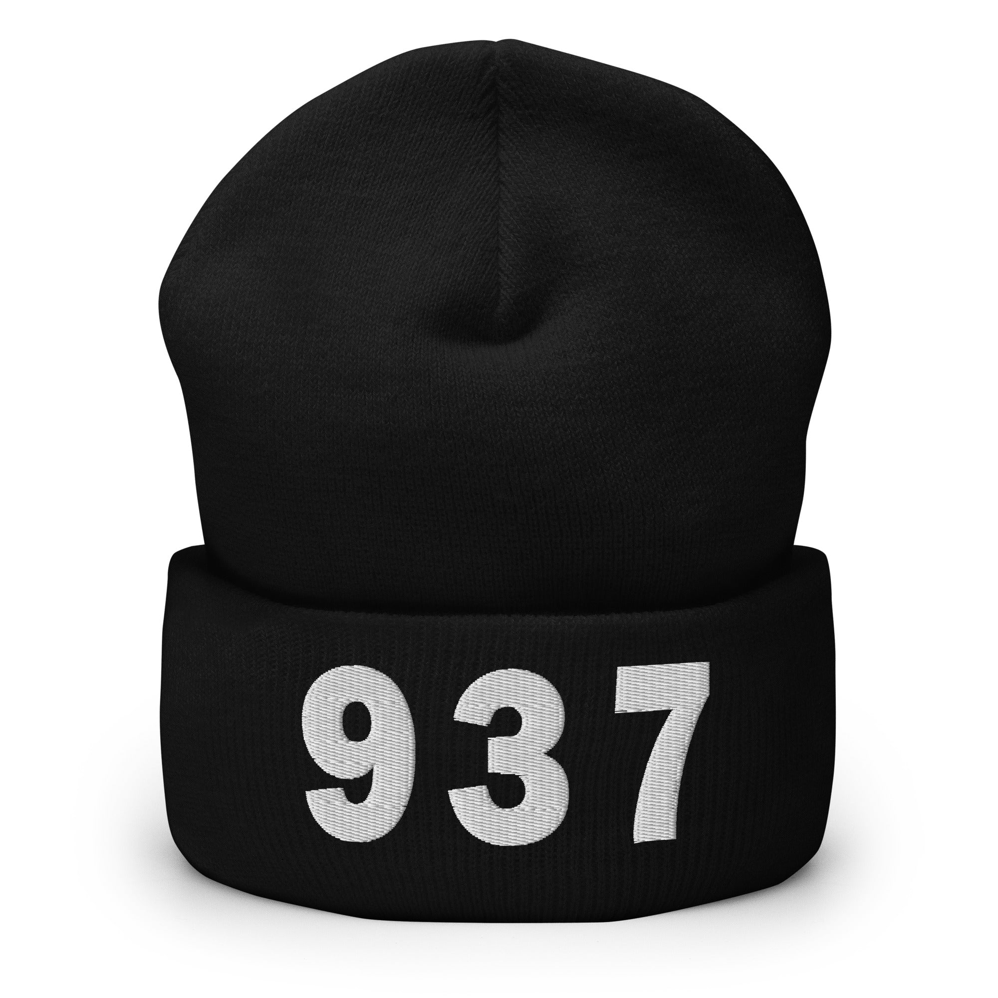 937 Area Code Cuffed Beanie