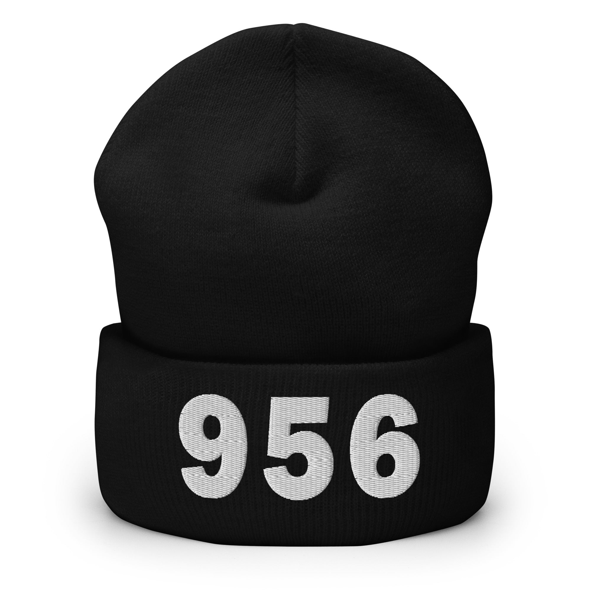 956 Area Code Cuffed Beanie