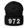 972 Area Code Cuffed Beanie