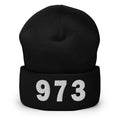 973 Area Code Cuffed Beanie