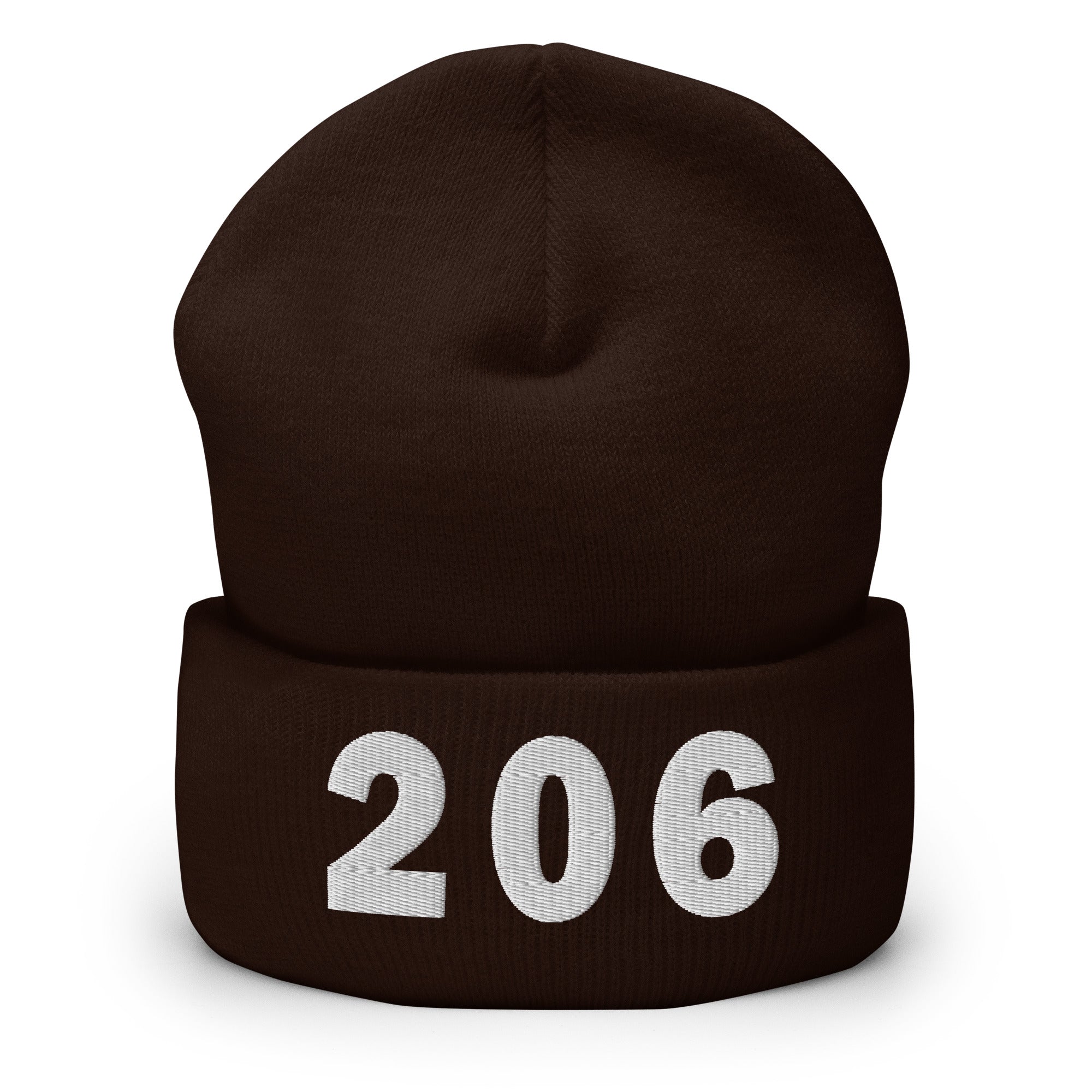 206 Area Code Cuffed Beanie