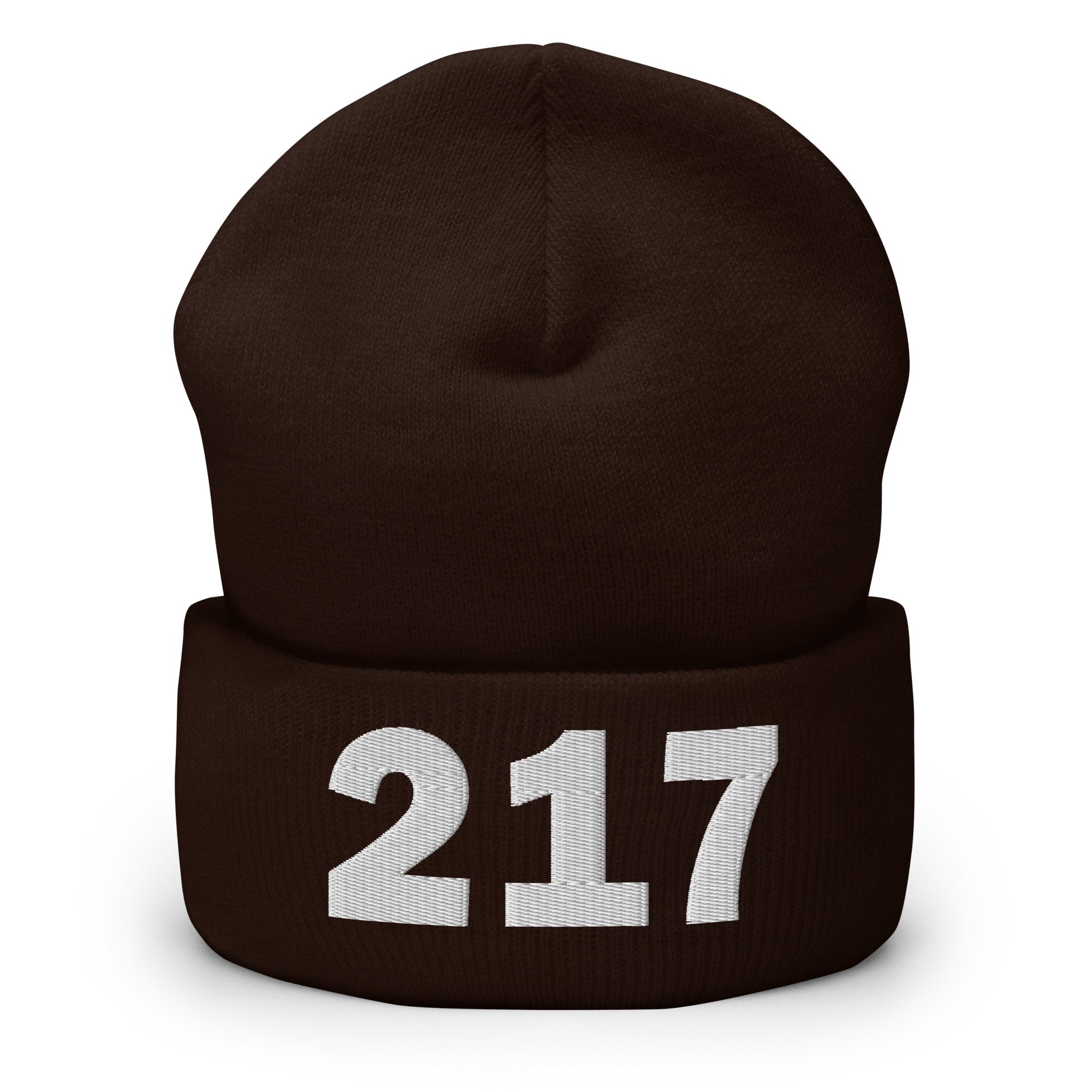 217 Area Code Cuffed Beanie