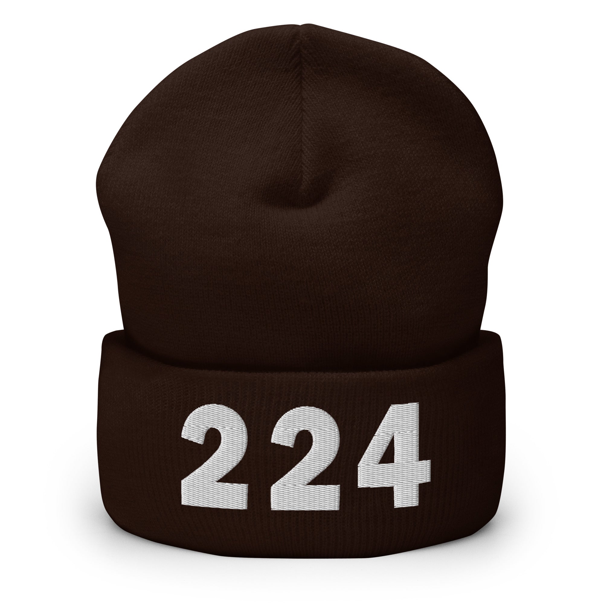 224 Area Code Cuffed Beanie