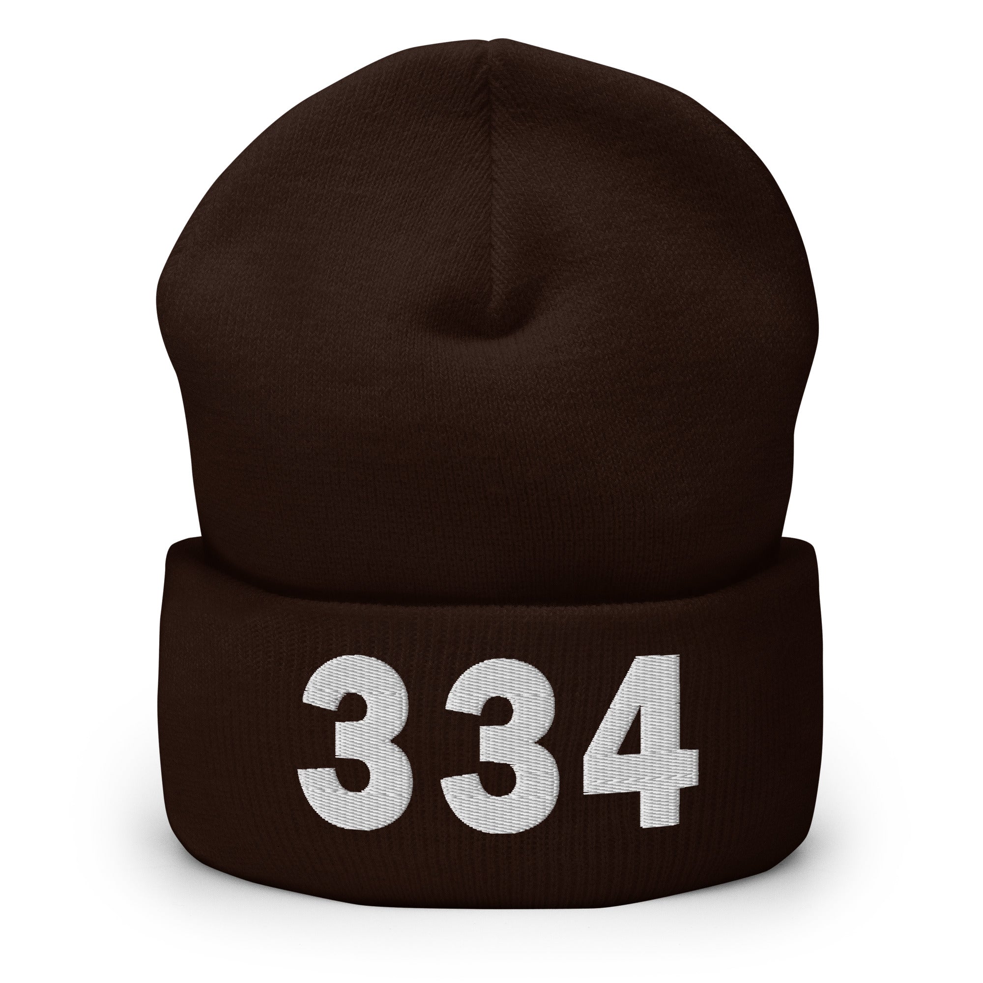 334 Area Code Cuffed Beanie