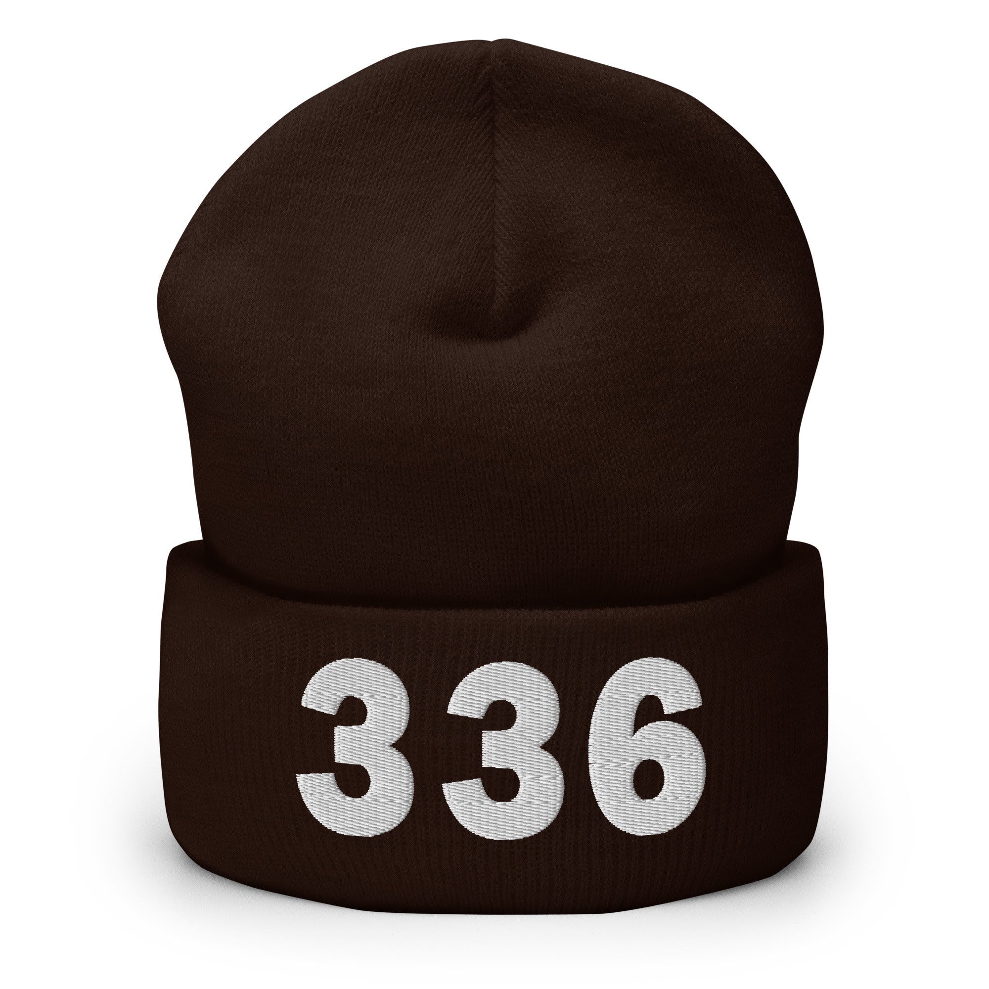 336 Area Code Cuffed Beanie