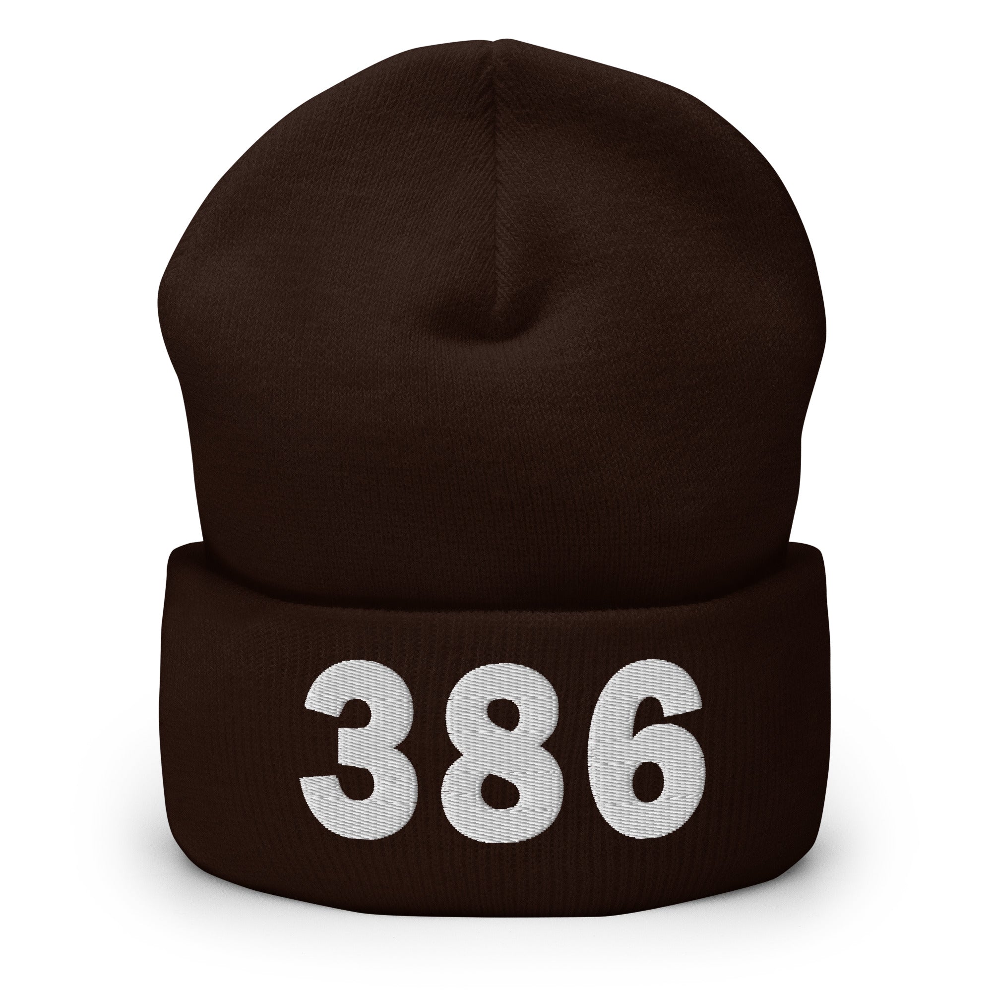 386 Area Code Cuffed Beanie