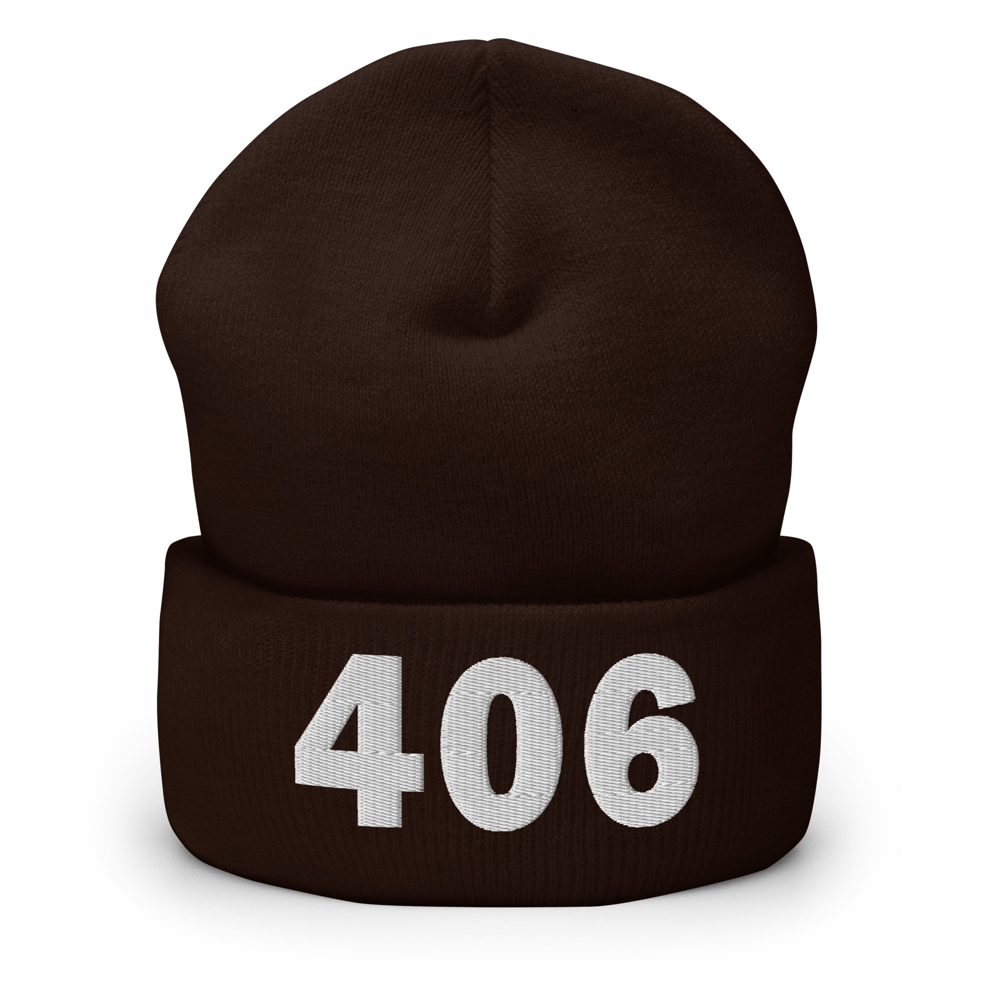 406 Area Code Cuffed Beanie