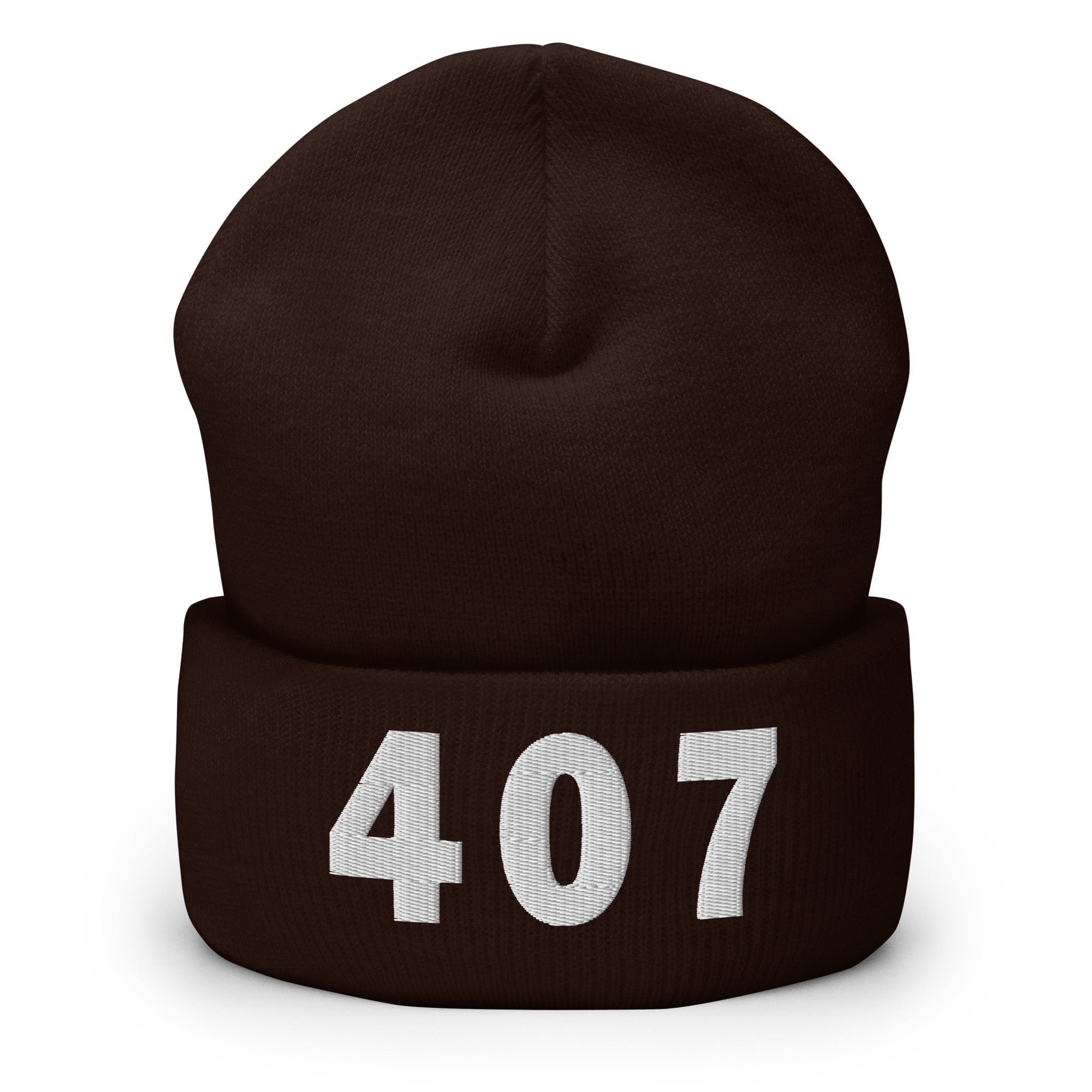 407 Area Code Cuffed Beanie