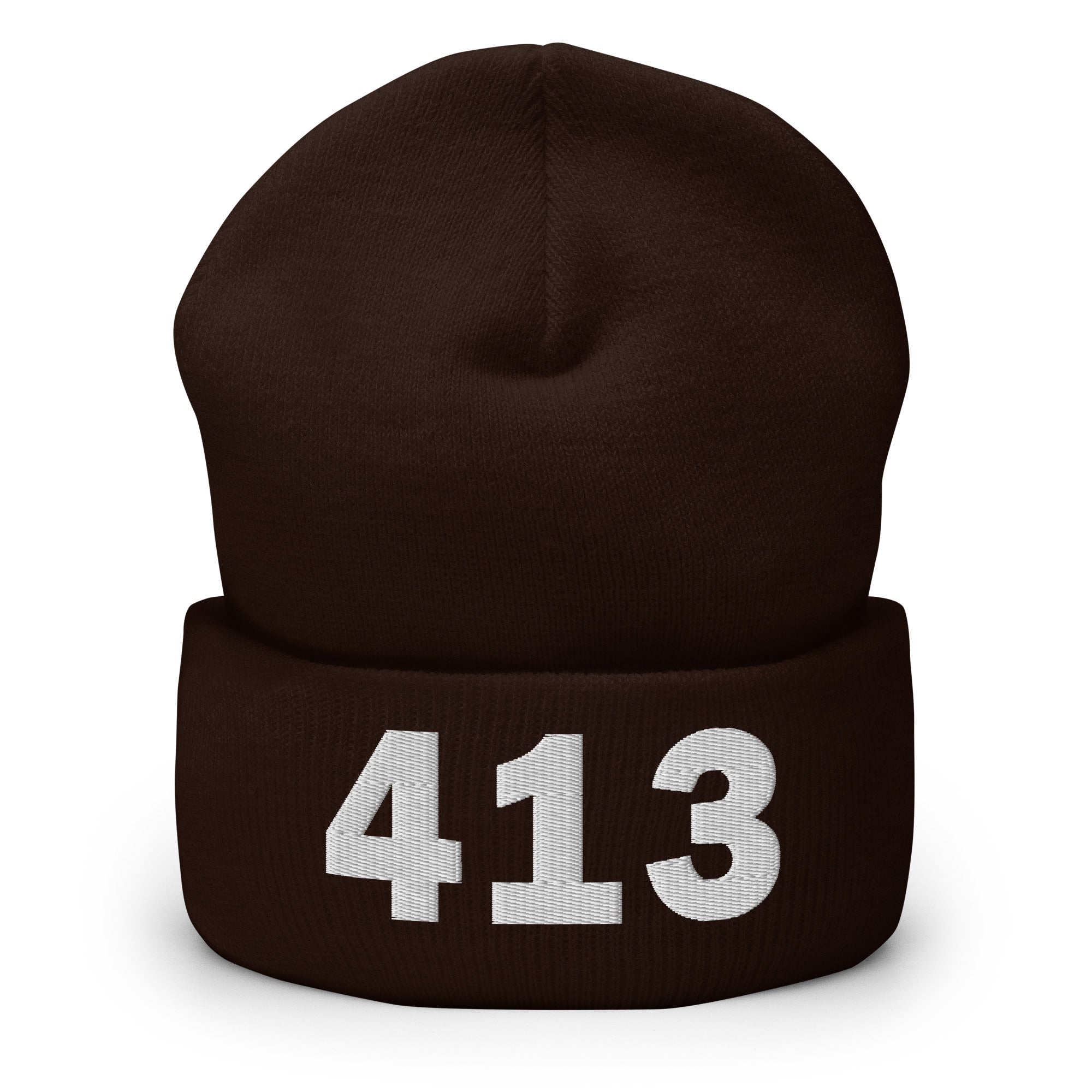 413 Area Code Cuffed Beanie