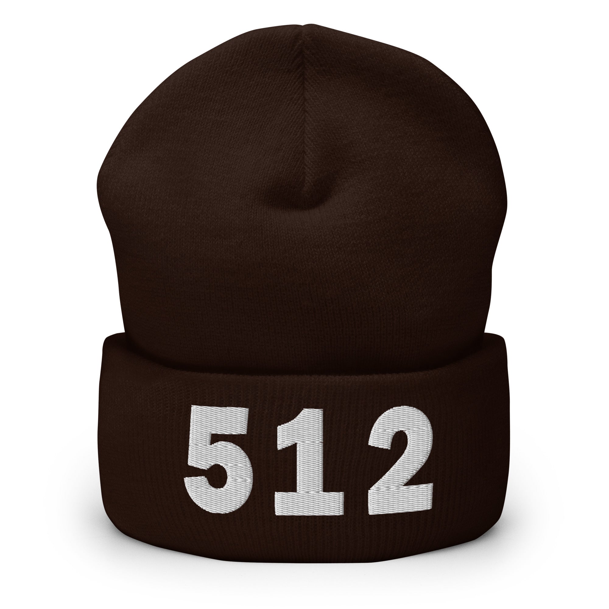 512 Area Code Cuffed Beanie