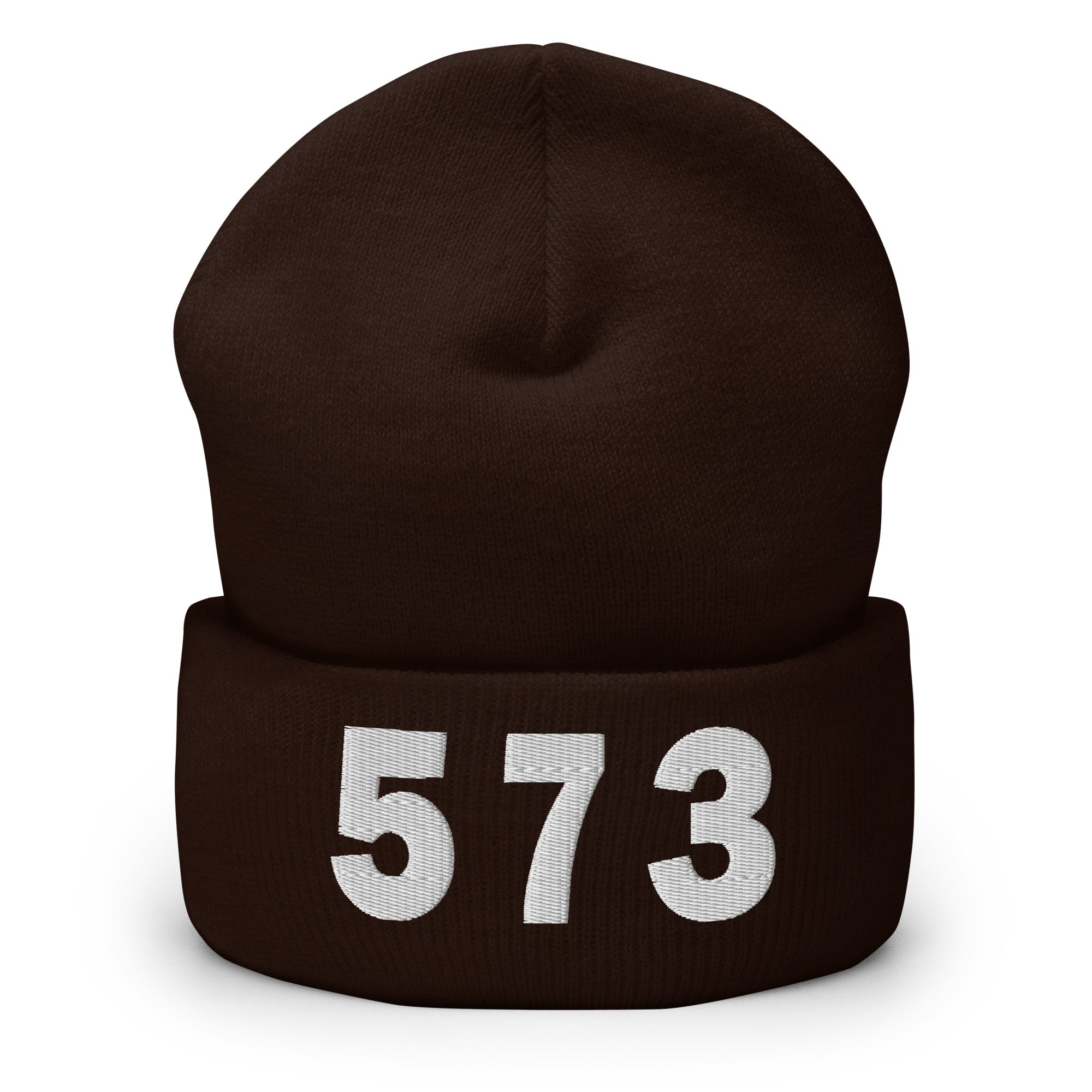 573 Area Code Cuffed Beanie