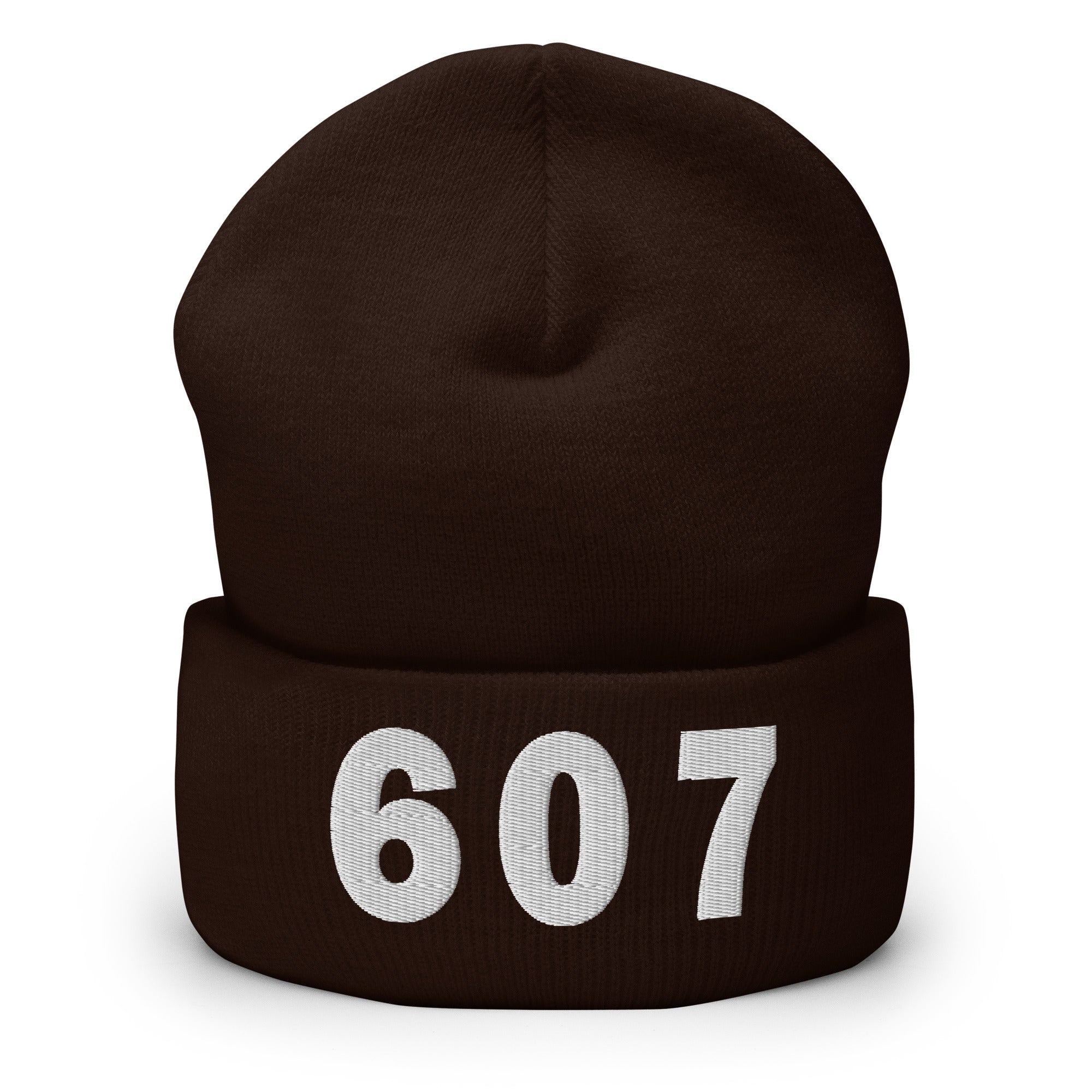 607 Area Code Cuffed Beanie