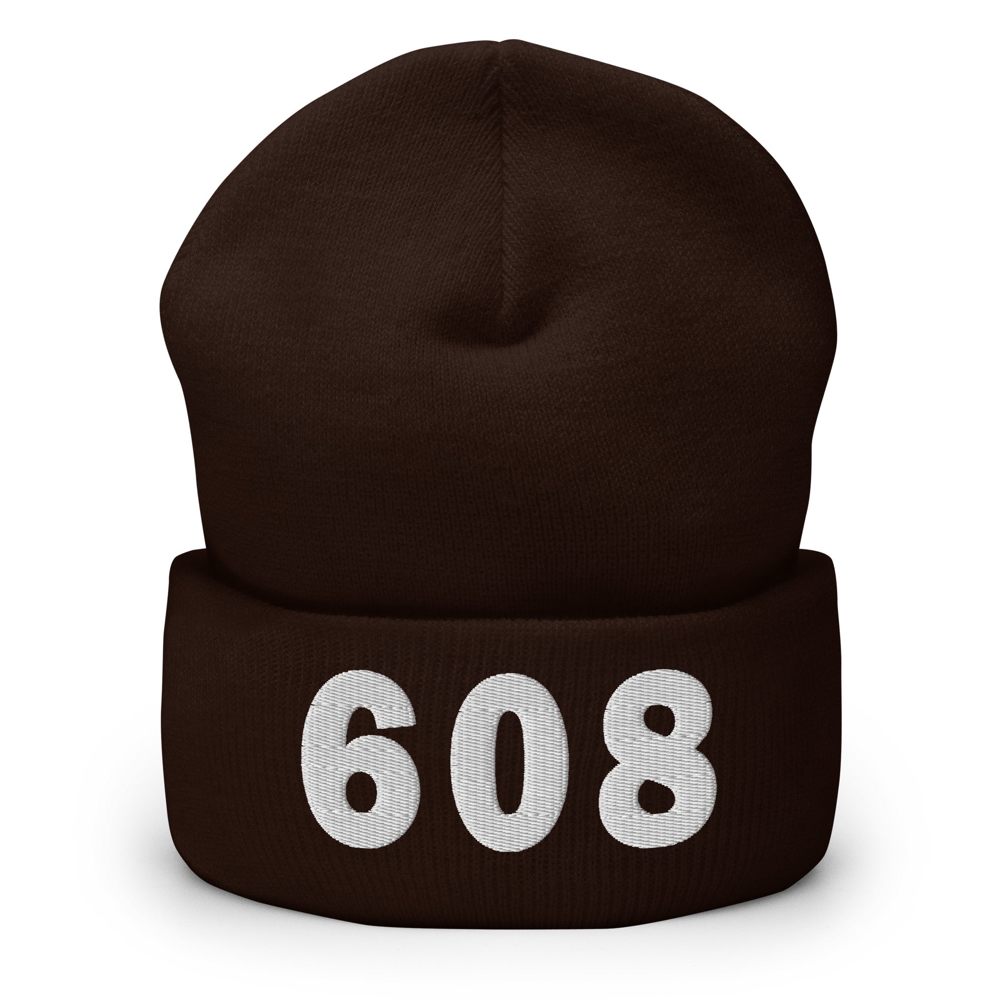 608 Area Code Cuffed Beanie