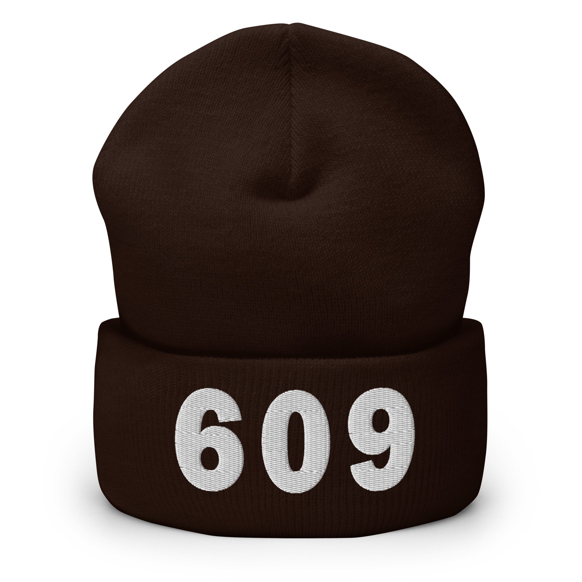 609 Area Code Cuffed Beanie