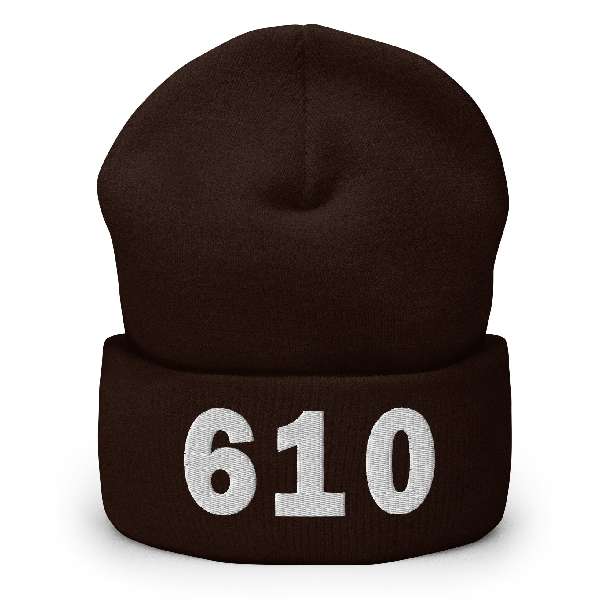 610 Area Code Cuffed Beanie