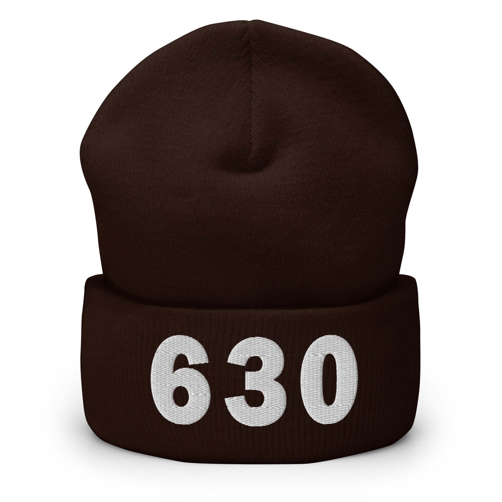 630 Area Code Cuffed Beanie