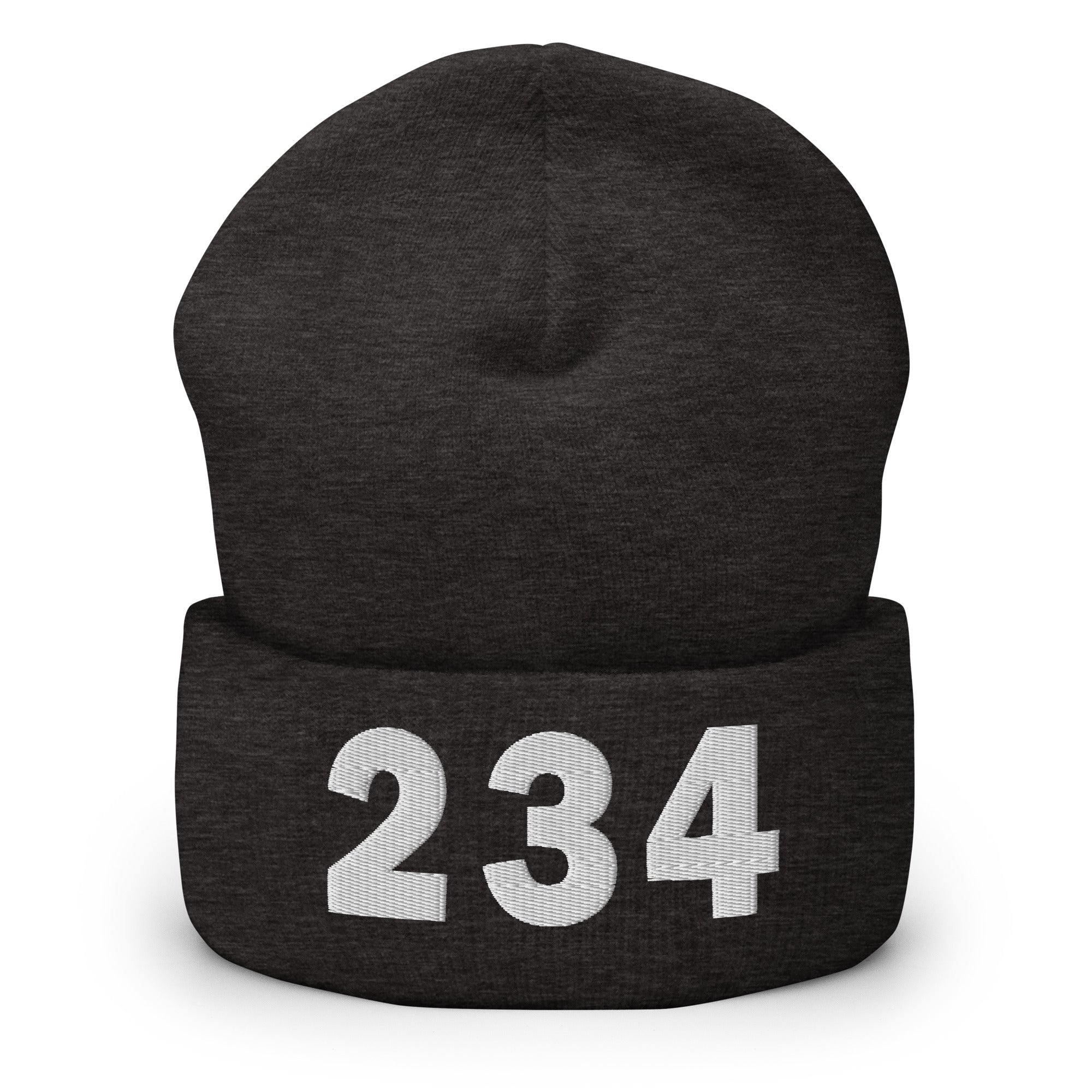 234 Area Code Cuffed Beanie