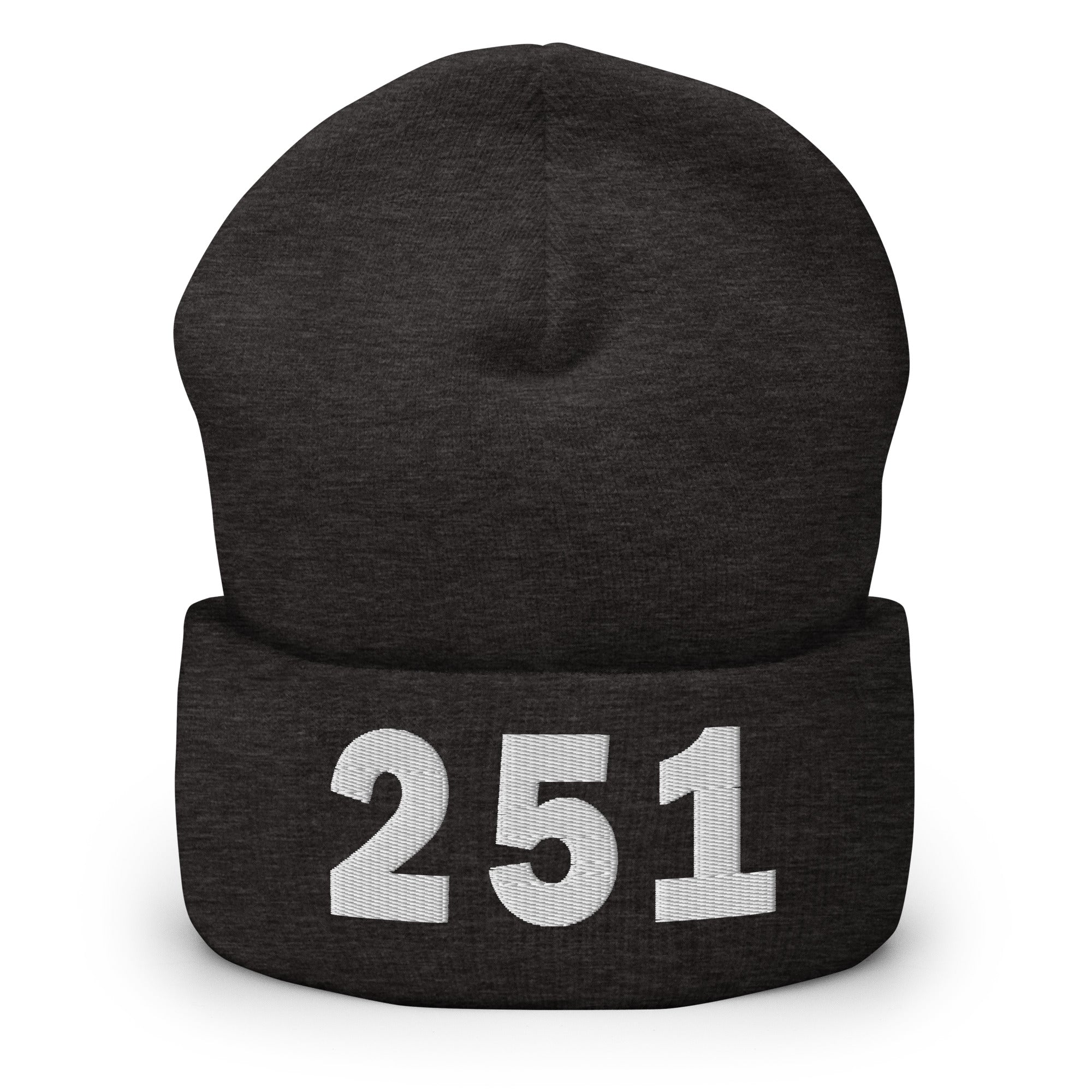 251 Area Code Cuffed Beanie