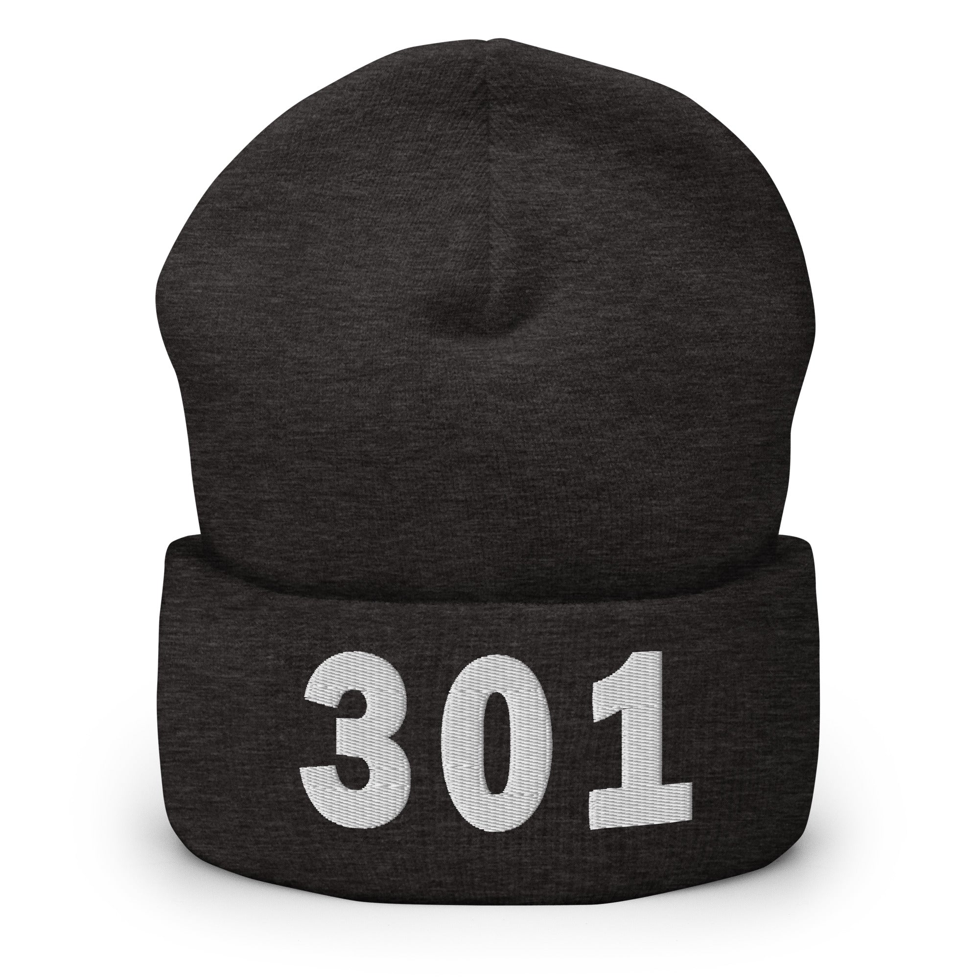 301 Area Code Cuffed Beanie