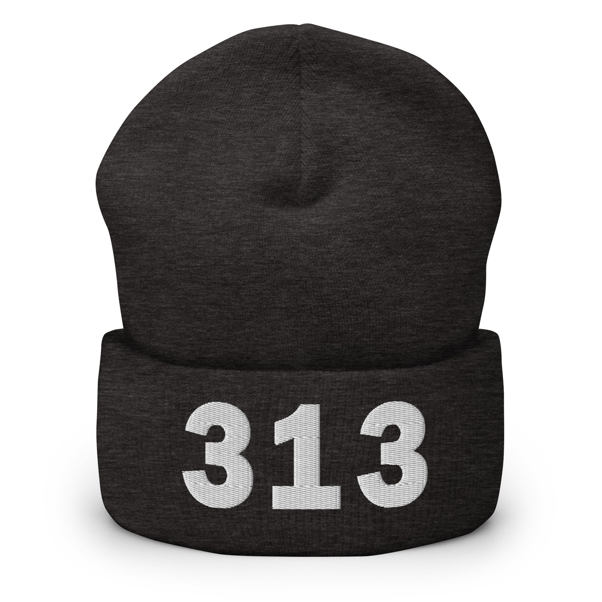 313 Area Code Cuffed Beanie