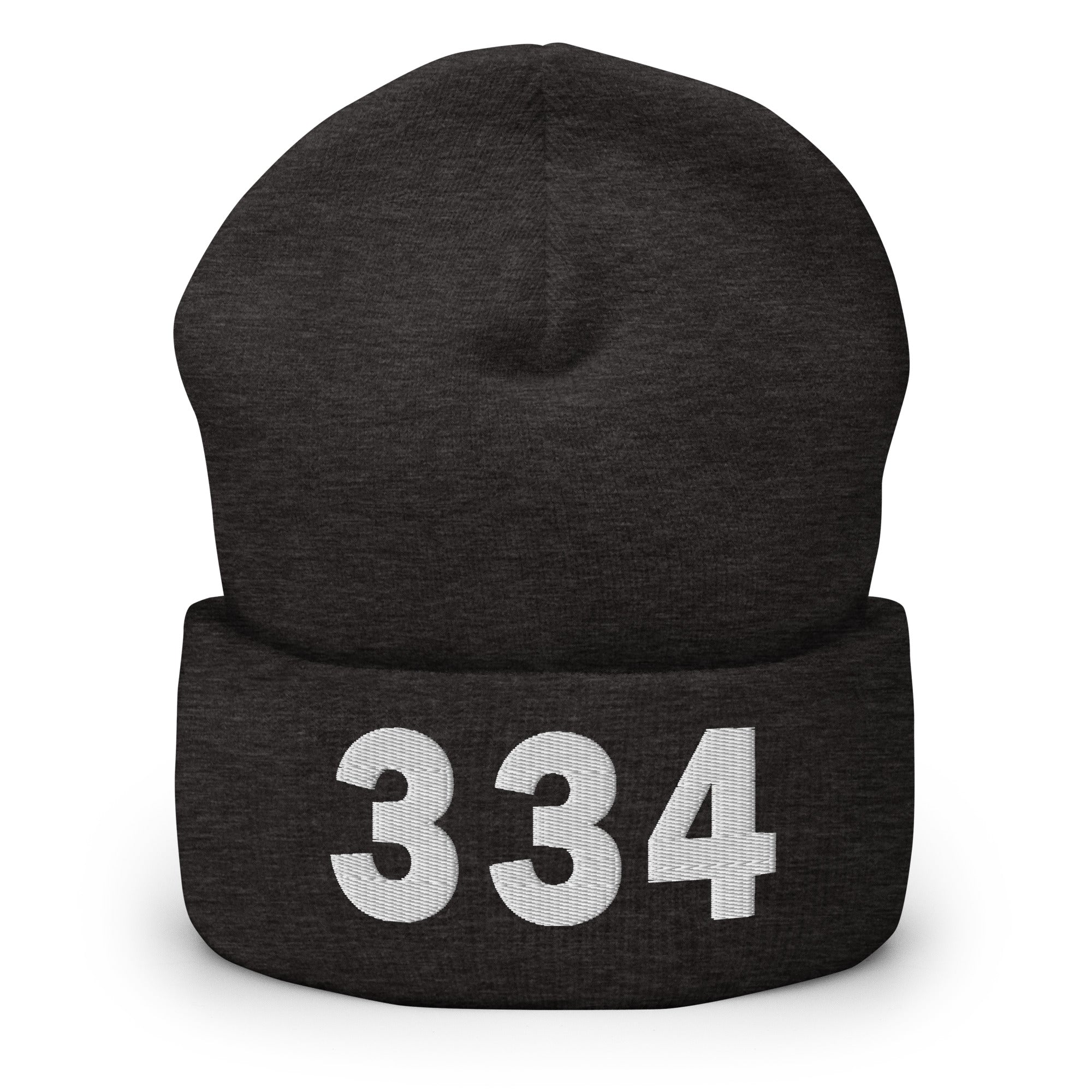 334 Area Code Cuffed Beanie