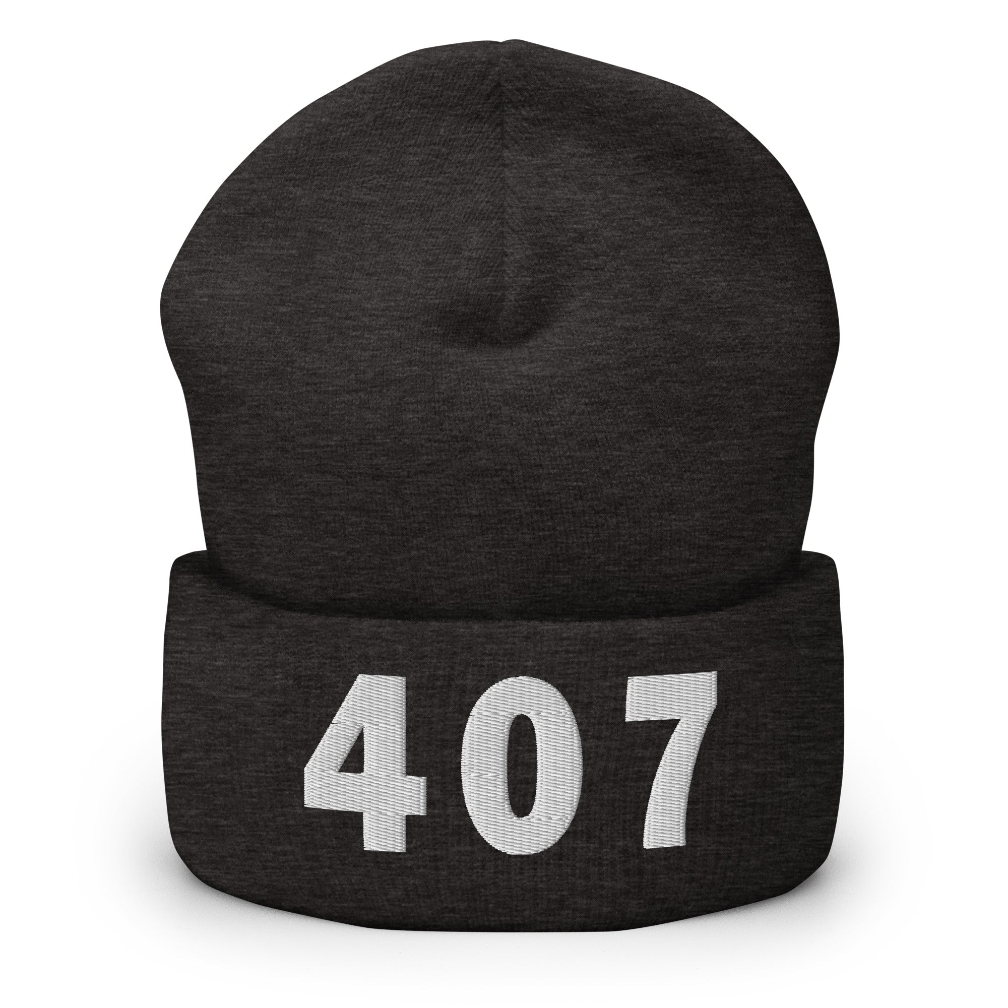407 Area Code Cuffed Beanie