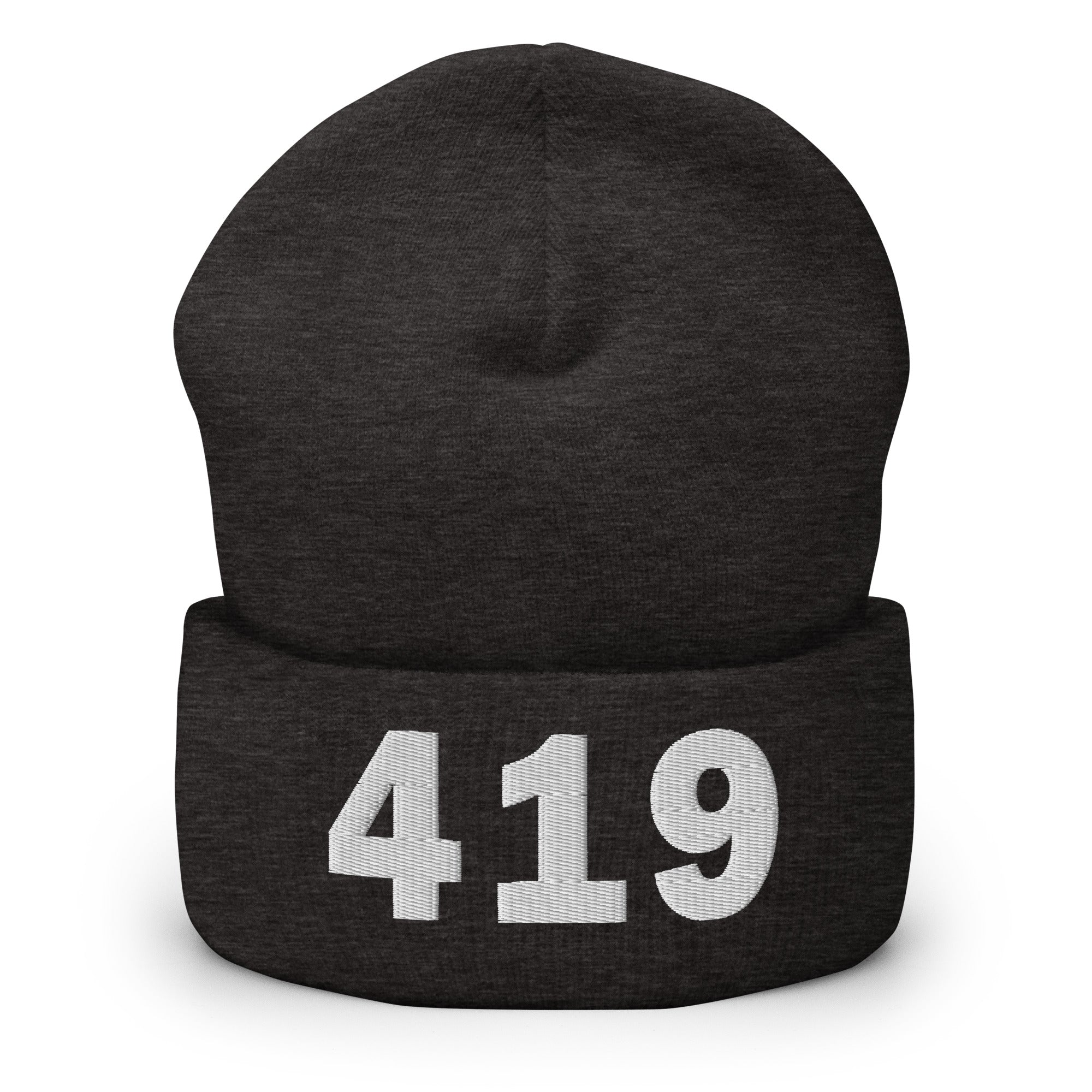 419 Area Code Cuffed Beanie