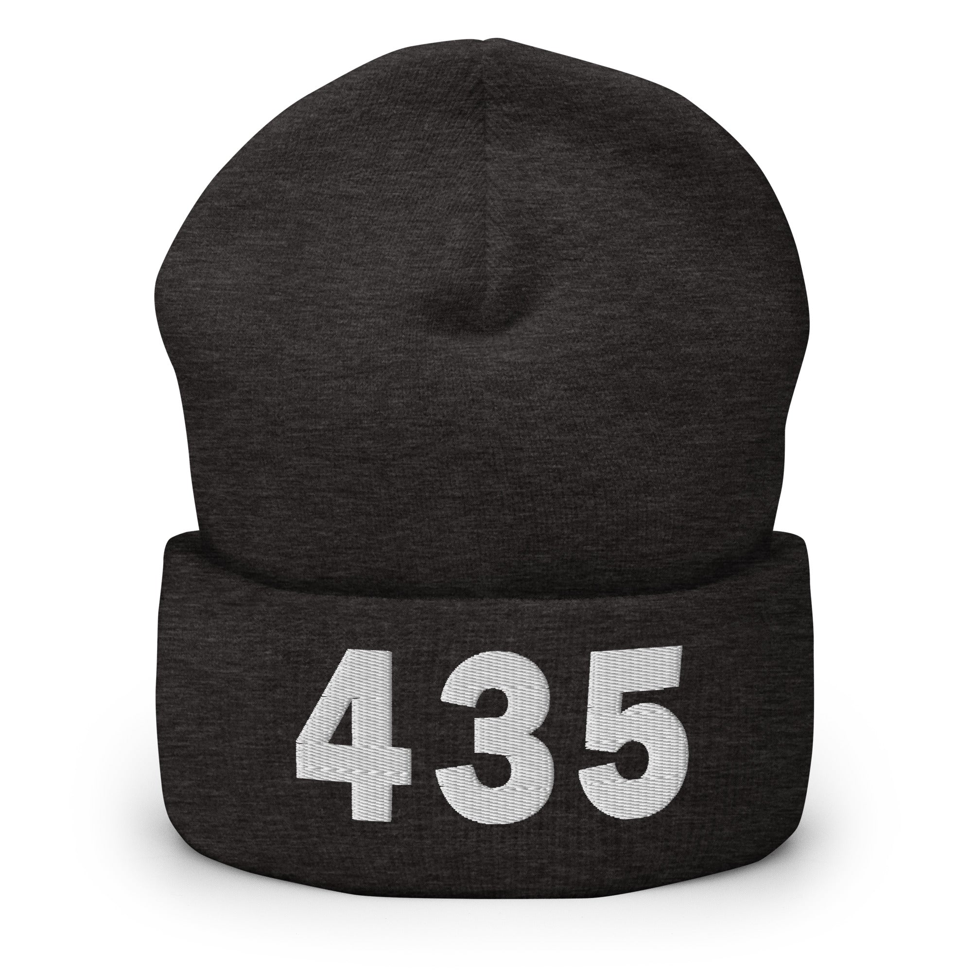 435 Area Code Cuffed Beanie