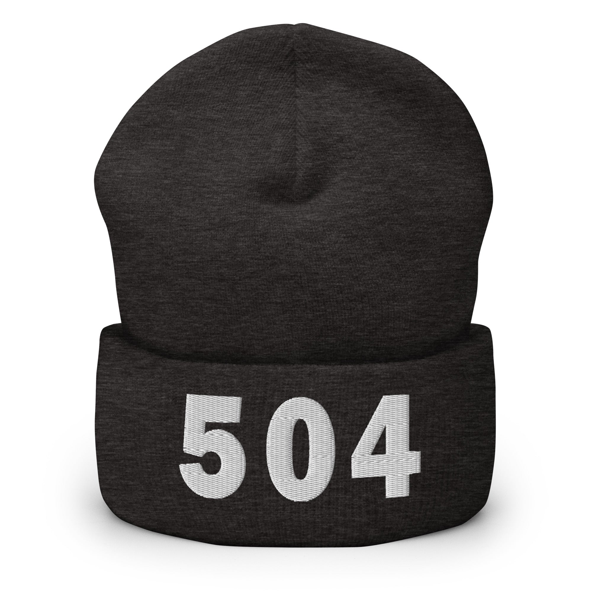 504 Area Code Cuffed Beanie