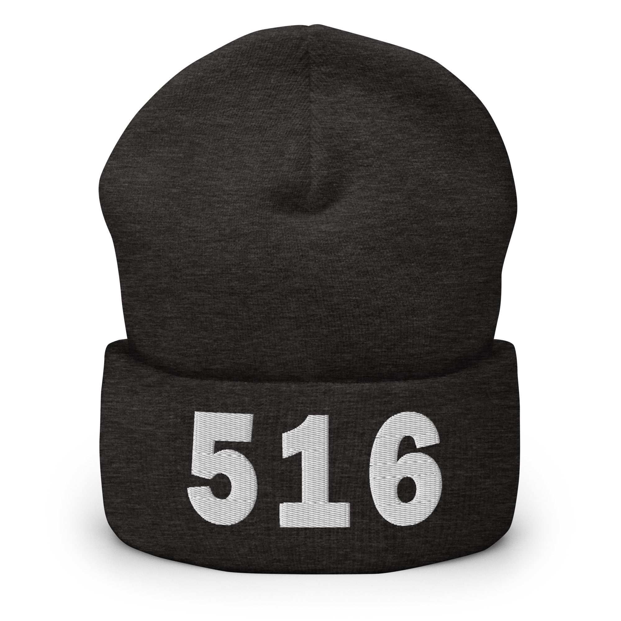 516 Area Code Cuffed Beanie