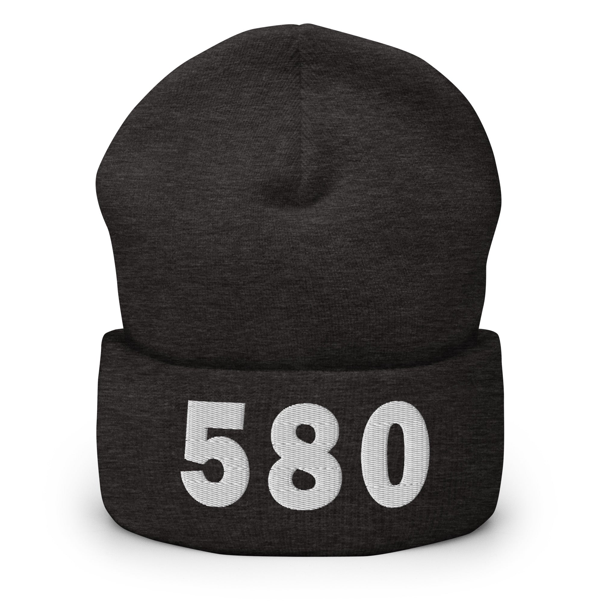 580 Area Code Cuffed Beanie