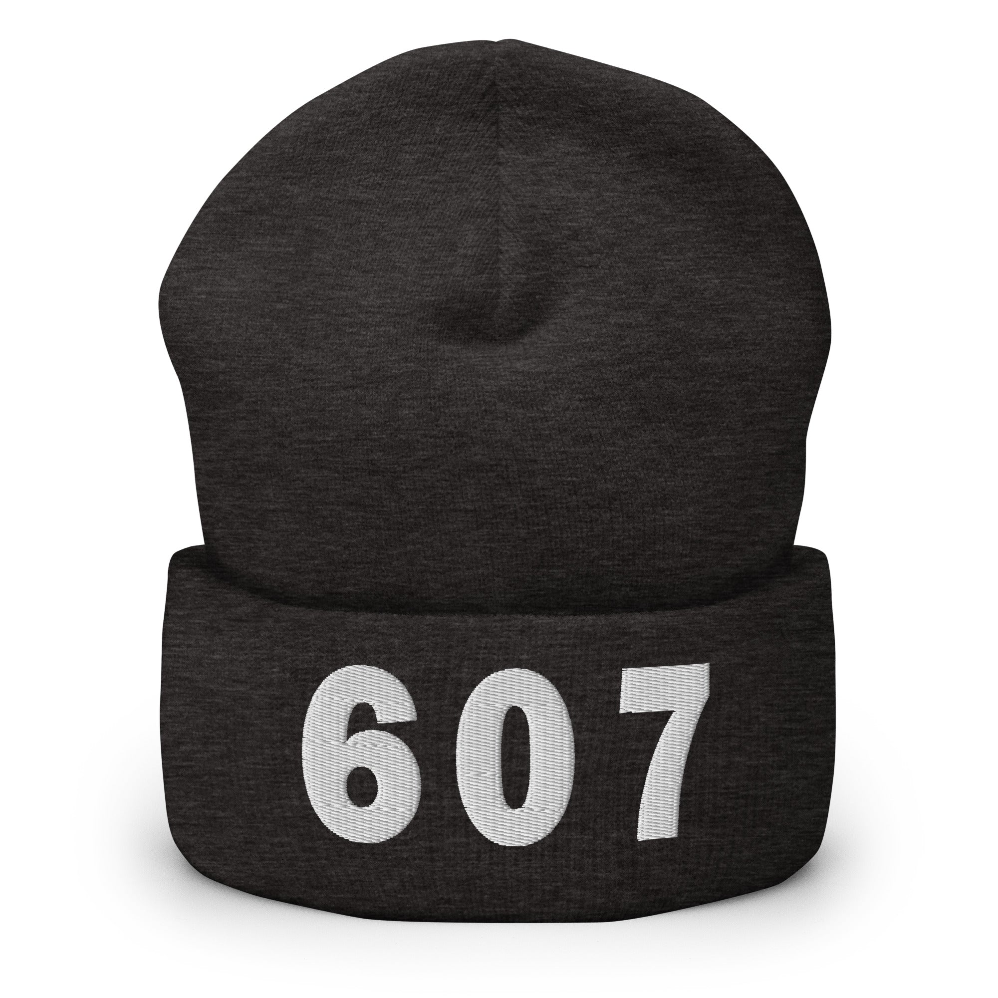 607 Area Code Cuffed Beanie