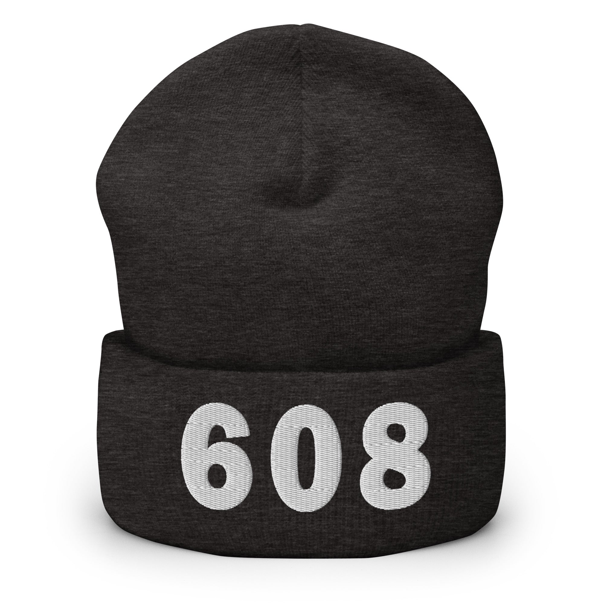 608 Area Code Cuffed Beanie