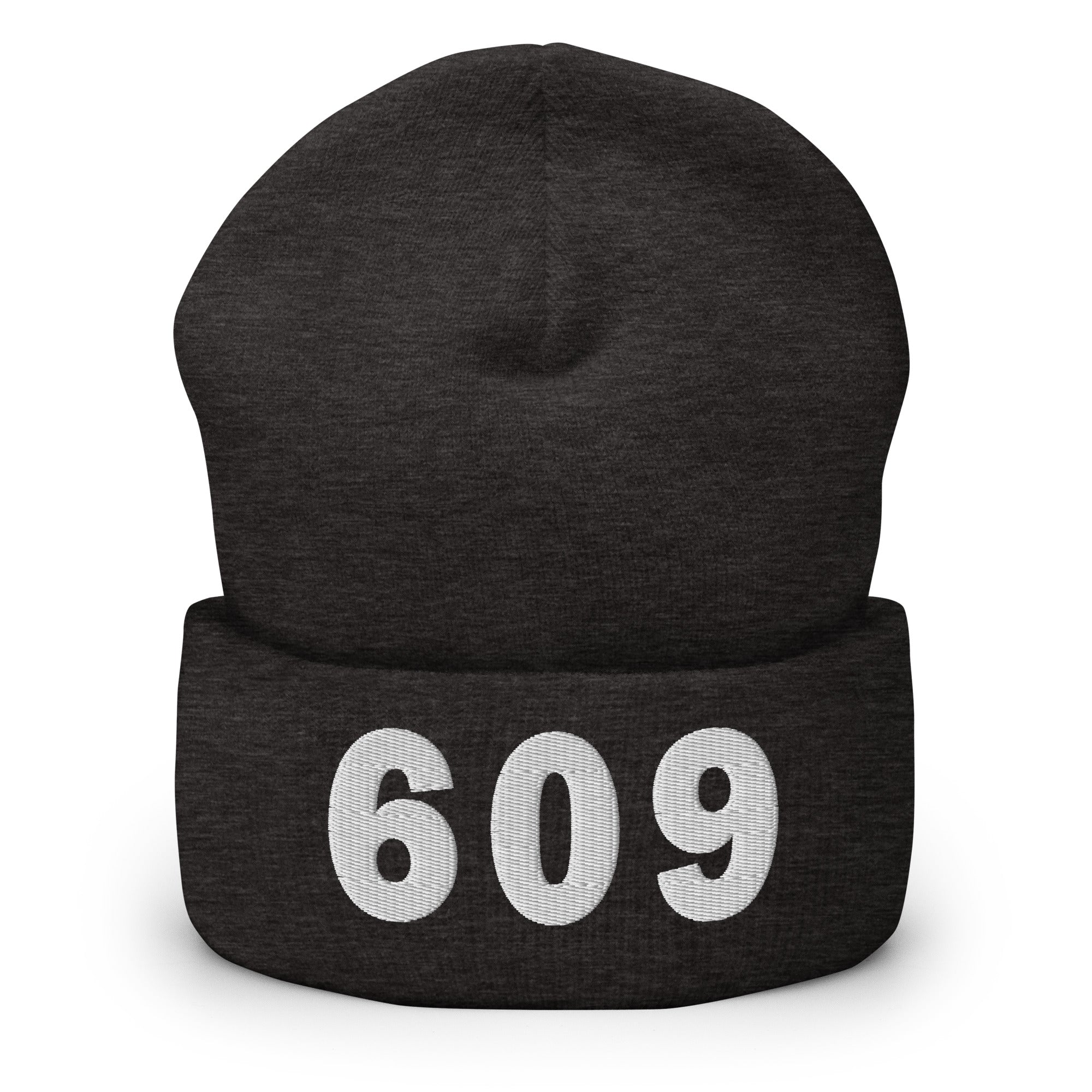 609 Area Code Cuffed Beanie