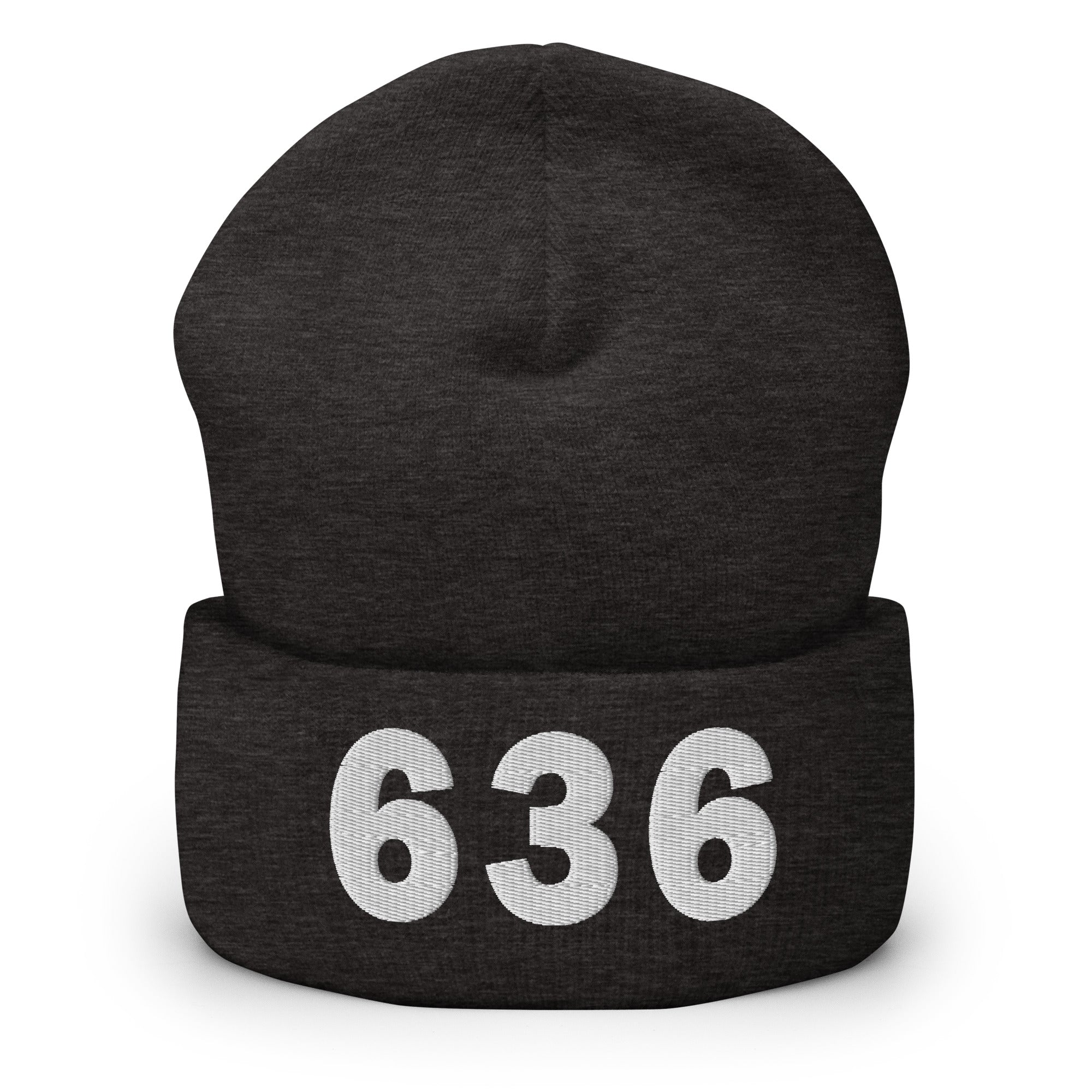 636 Area Code Cuffed Beanie