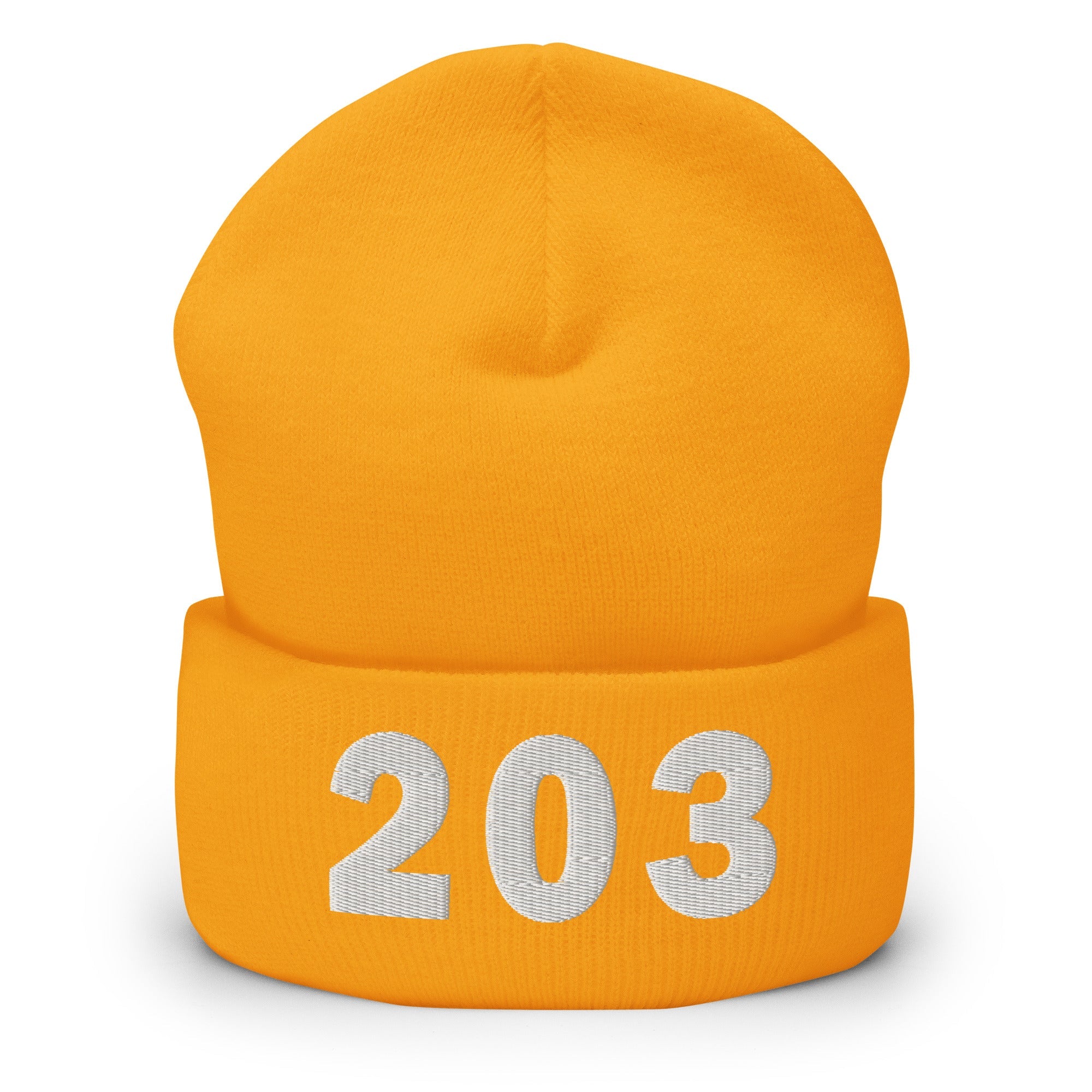 203 Area Code Cuffed Beanie