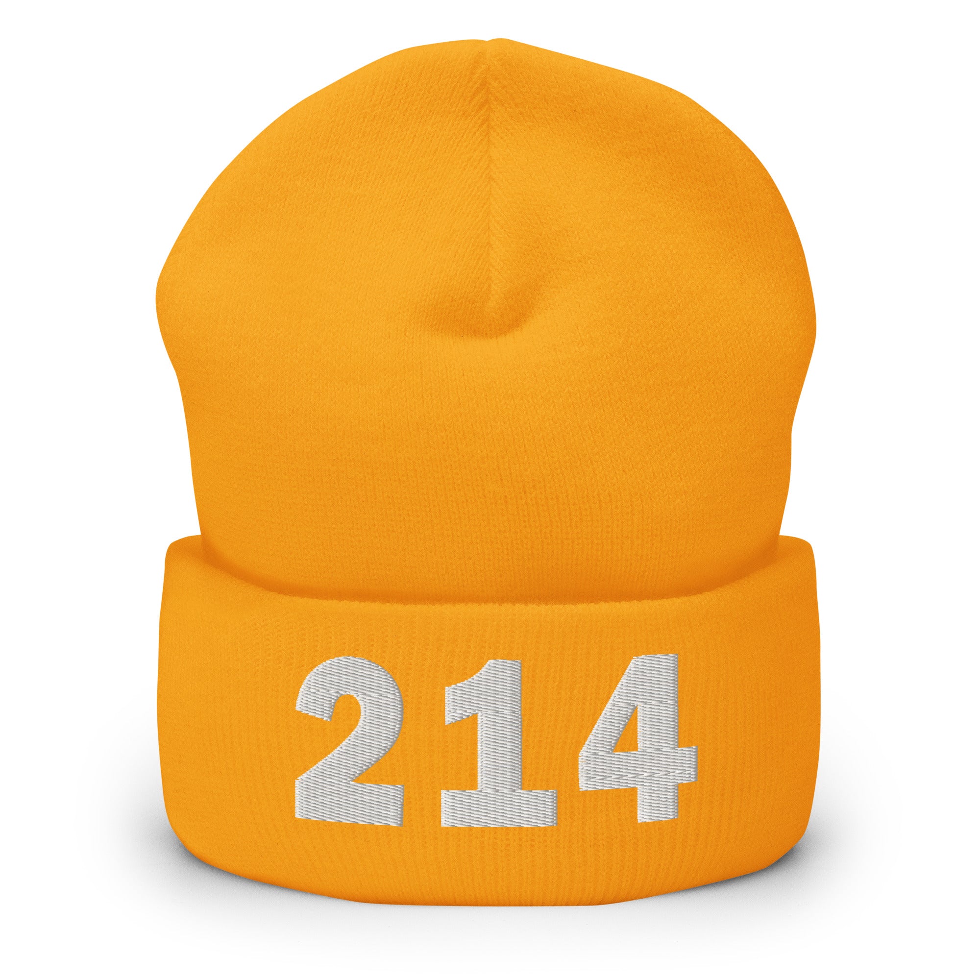 214 Area Code Cuffed Beanie