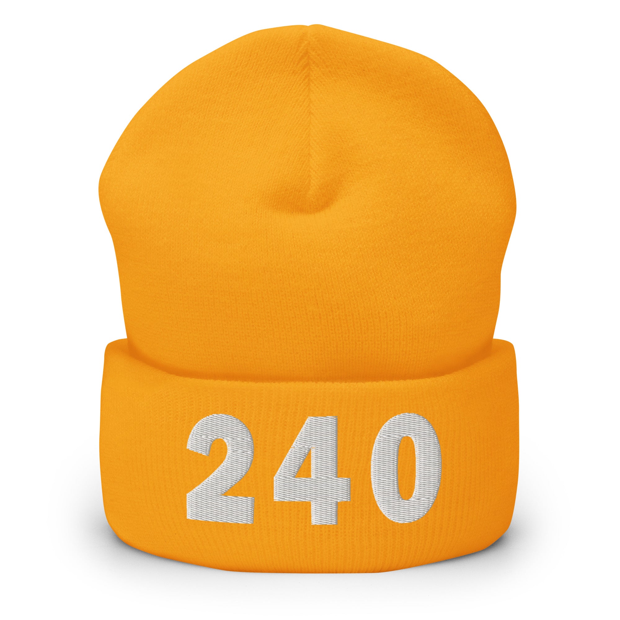 240 Area Code Cuffed Beanie