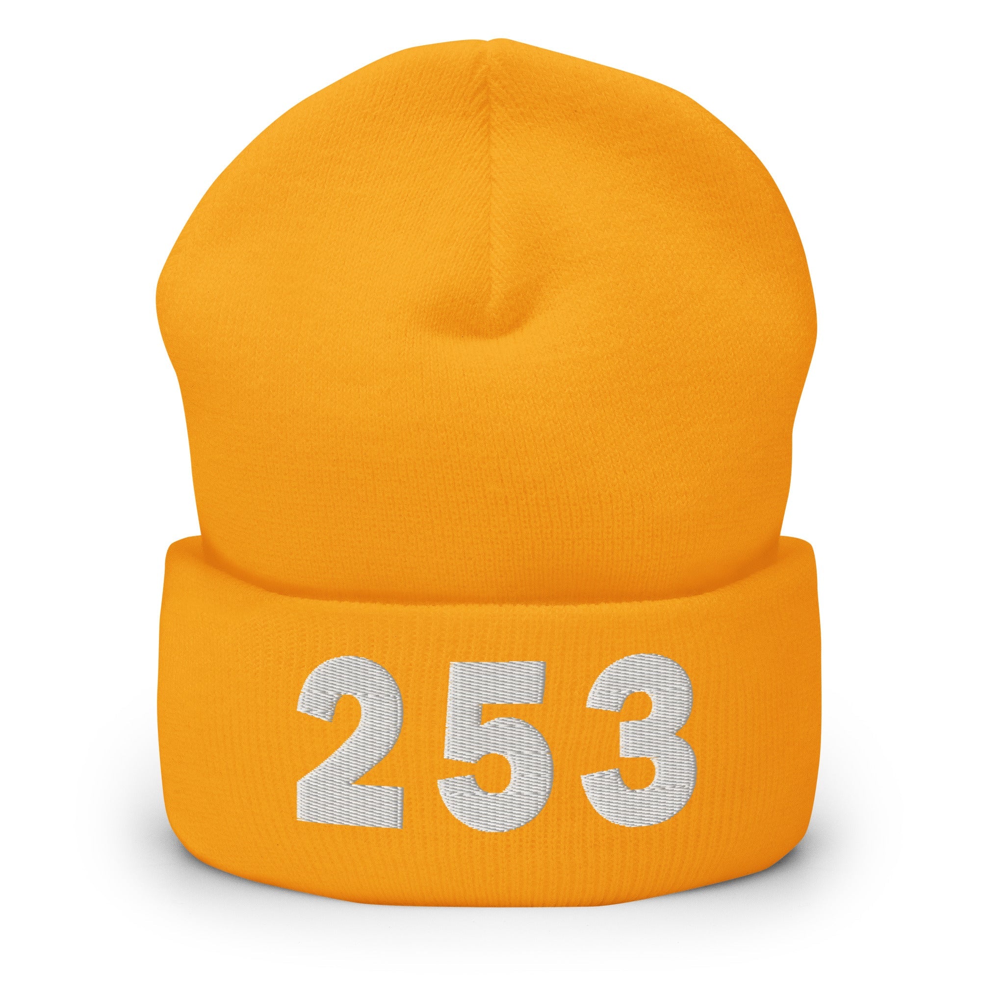 253 Area Code Cuffed Beanie