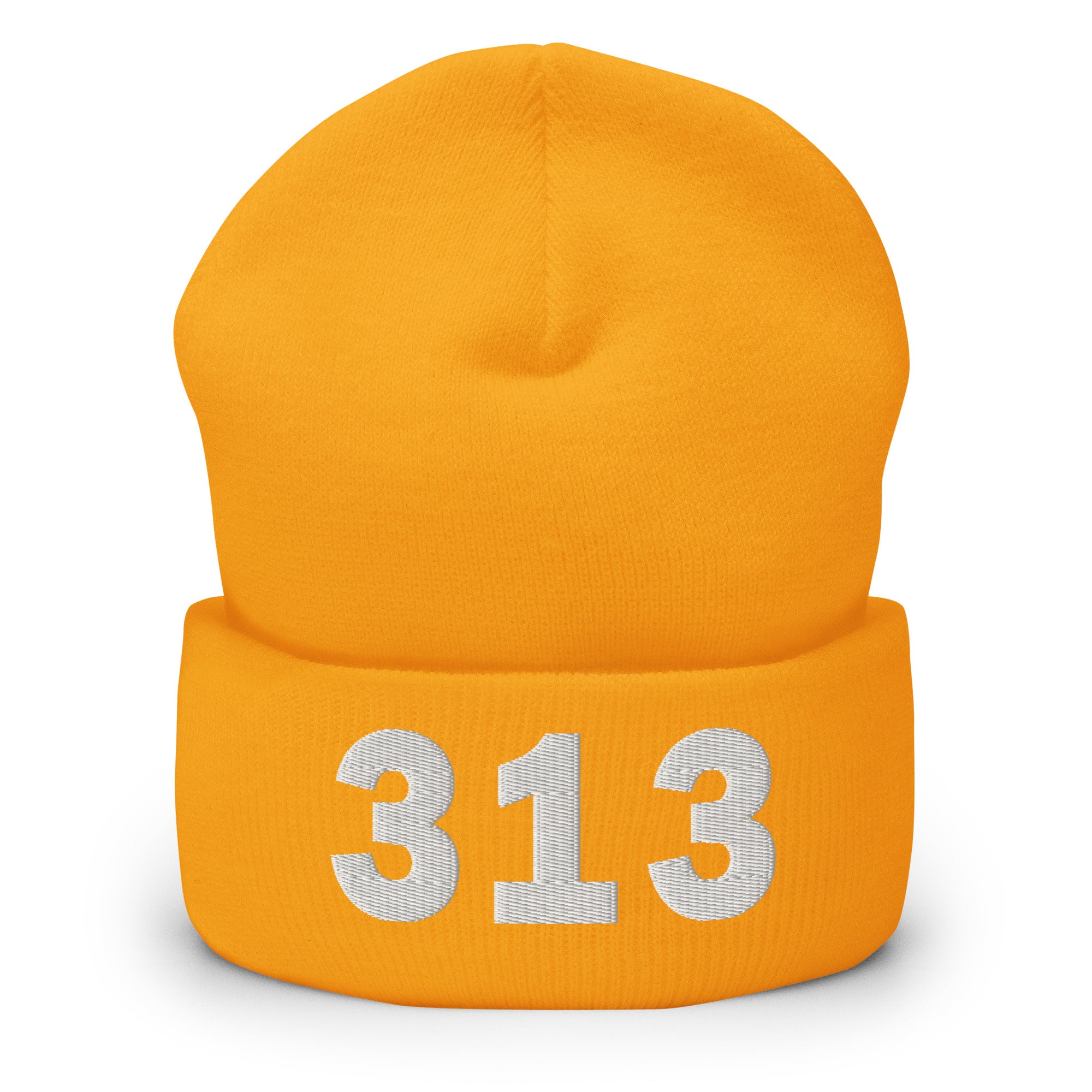 313 Area Code Cuffed Beanie