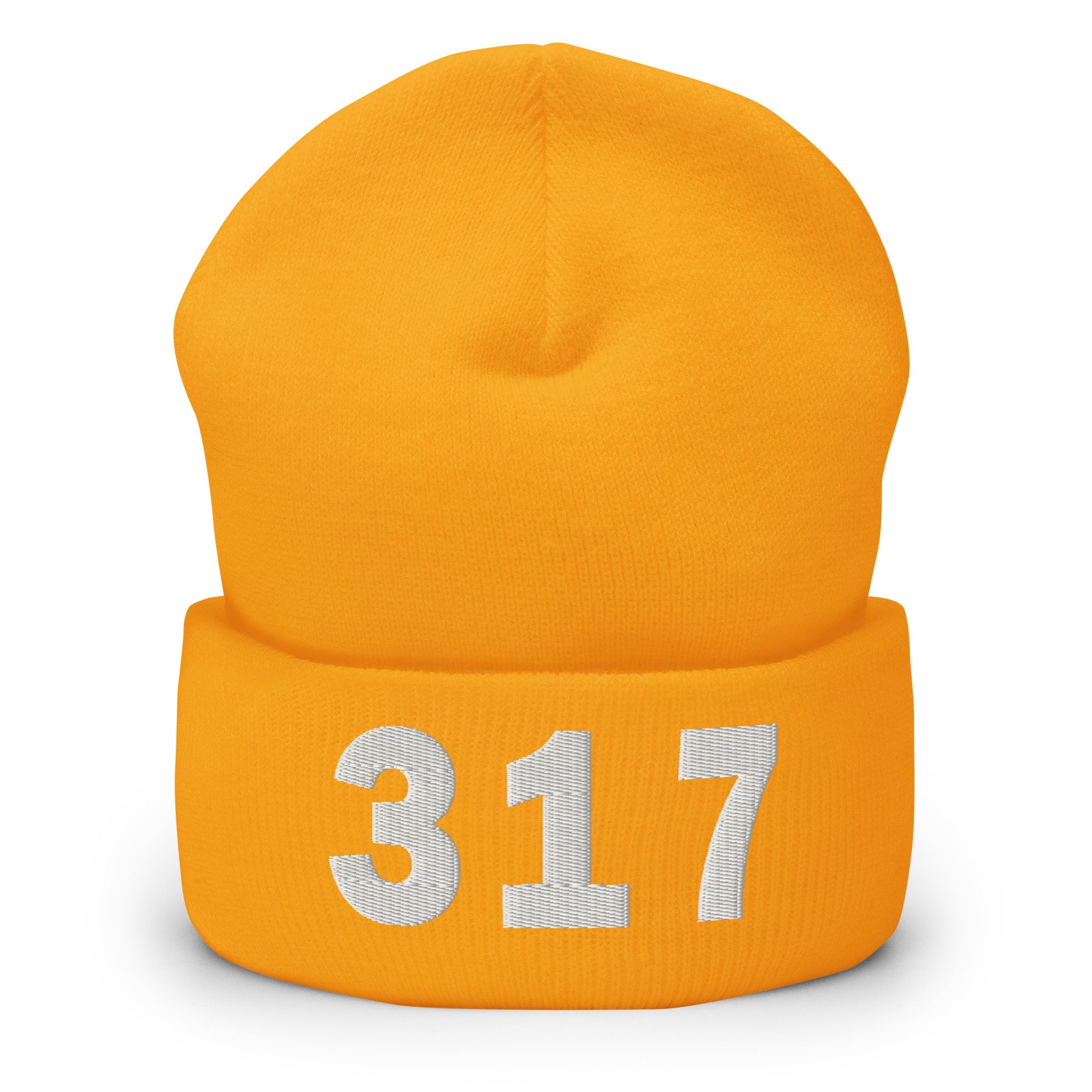 317 Area Code Cuffed Beanie
