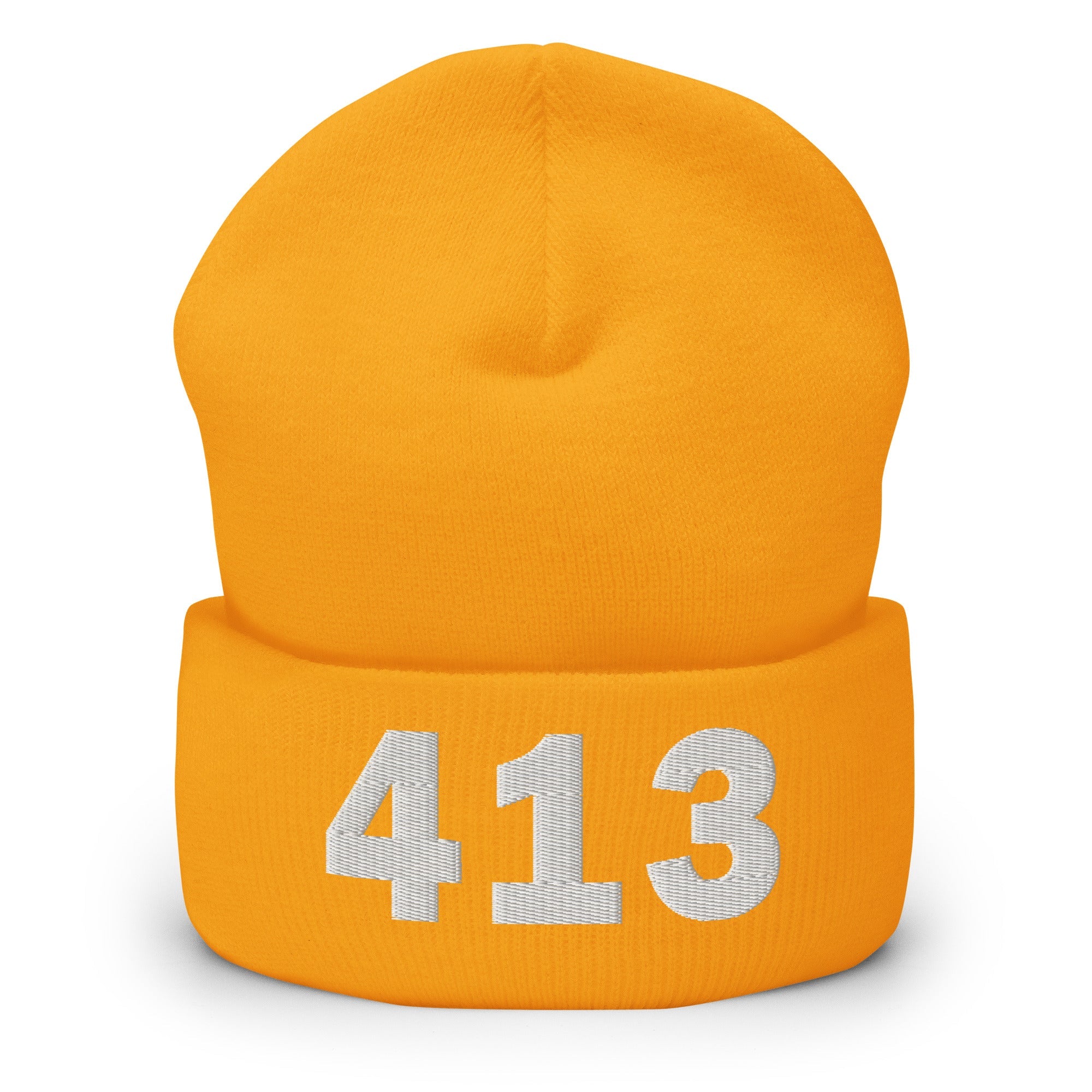 413 Area Code Cuffed Beanie