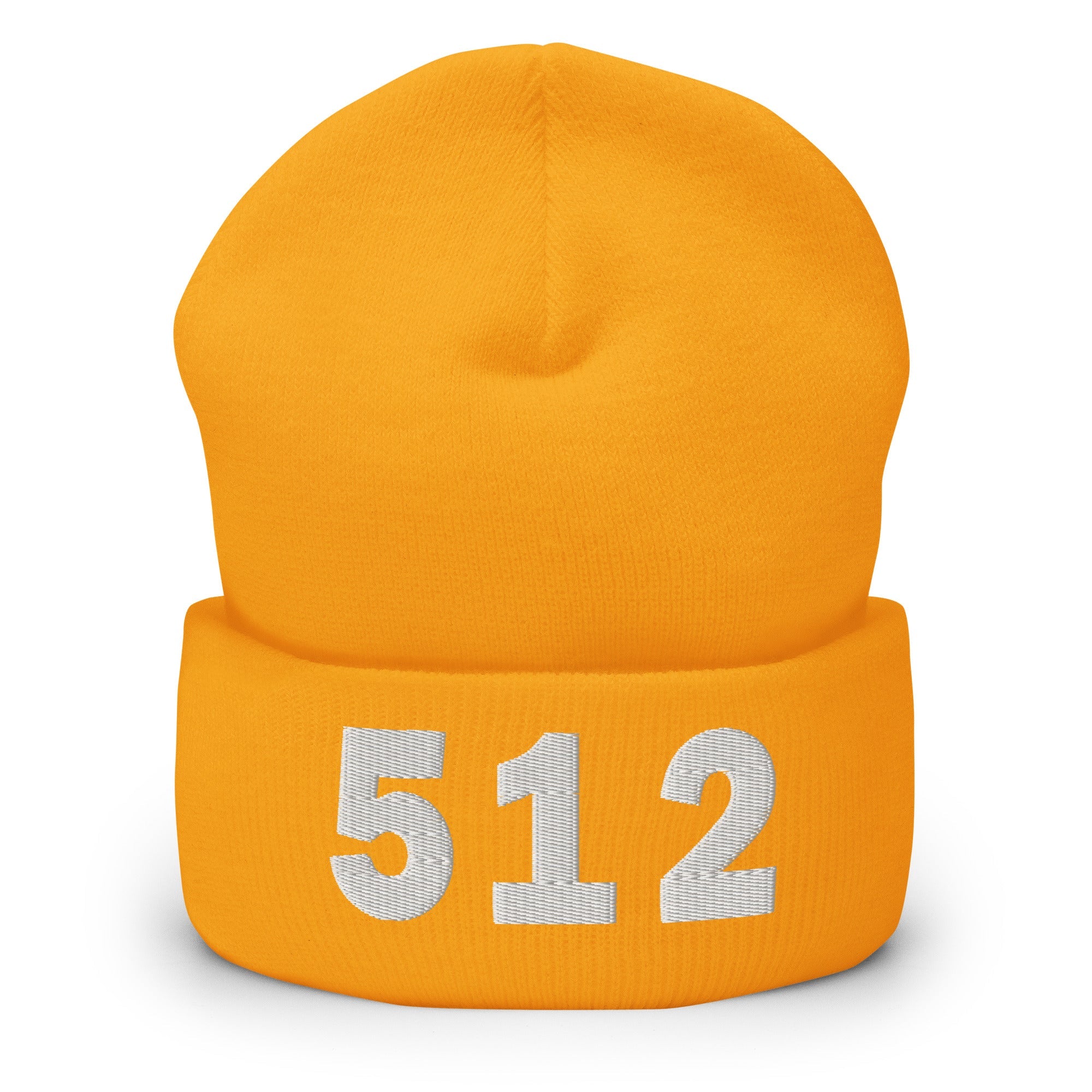 512 Area Code Cuffed Beanie