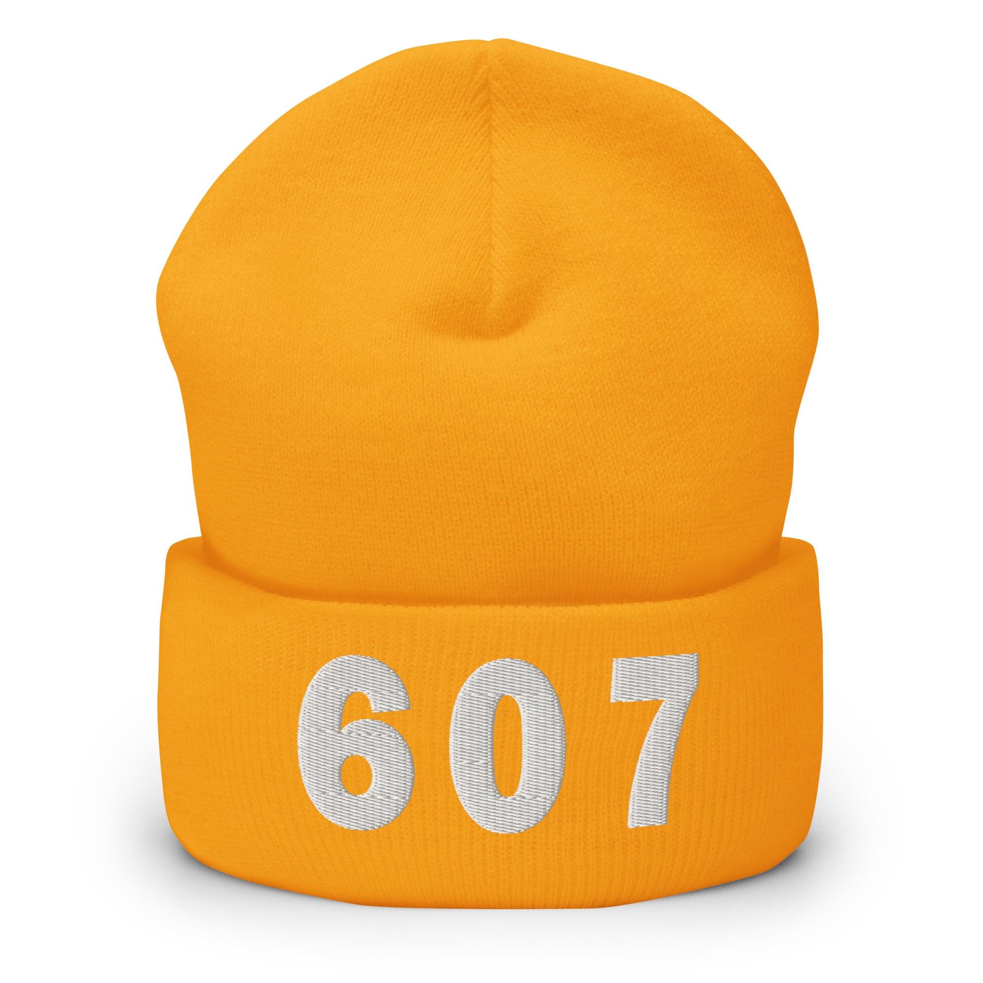 607 Area Code Cuffed Beanie