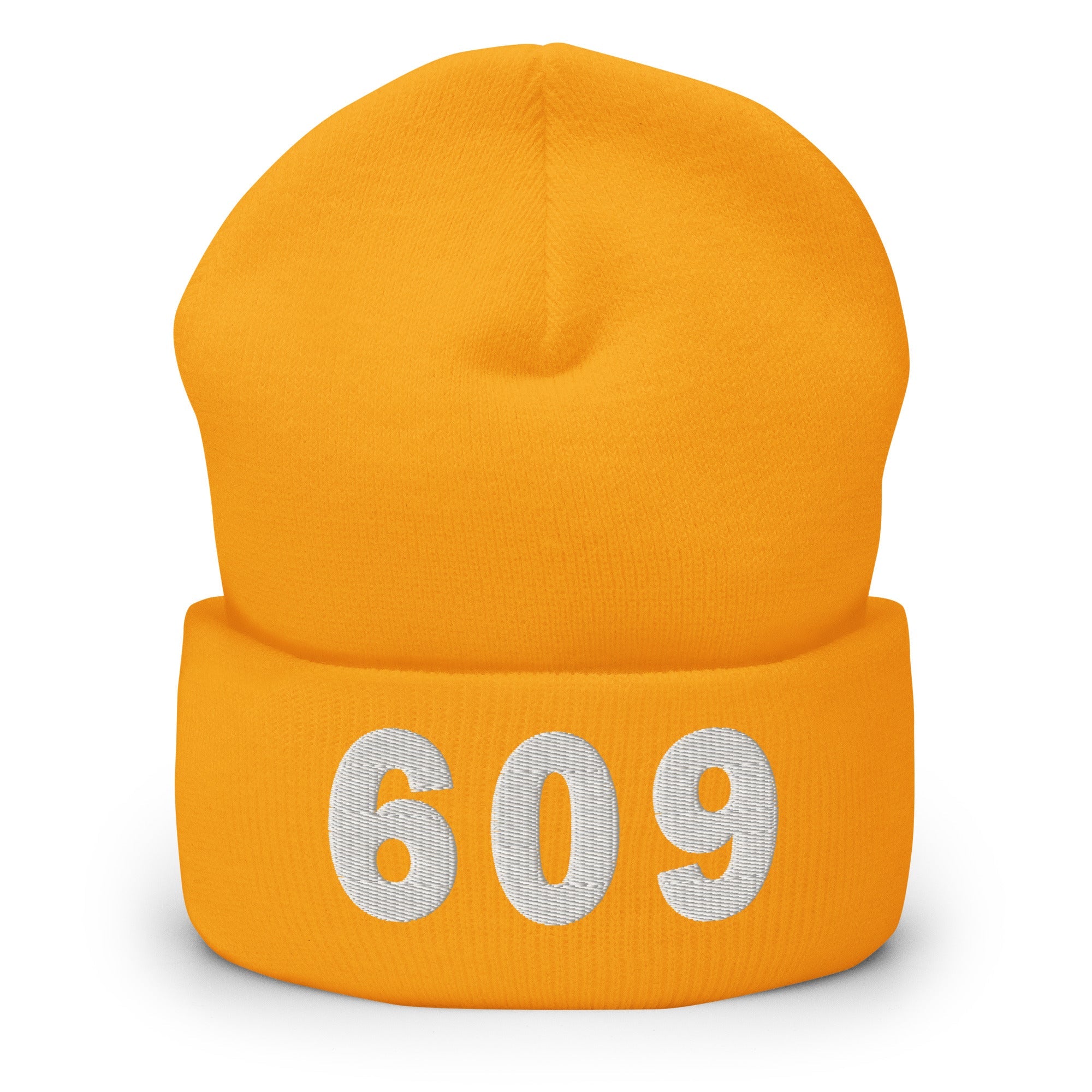 609 Area Code Cuffed Beanie