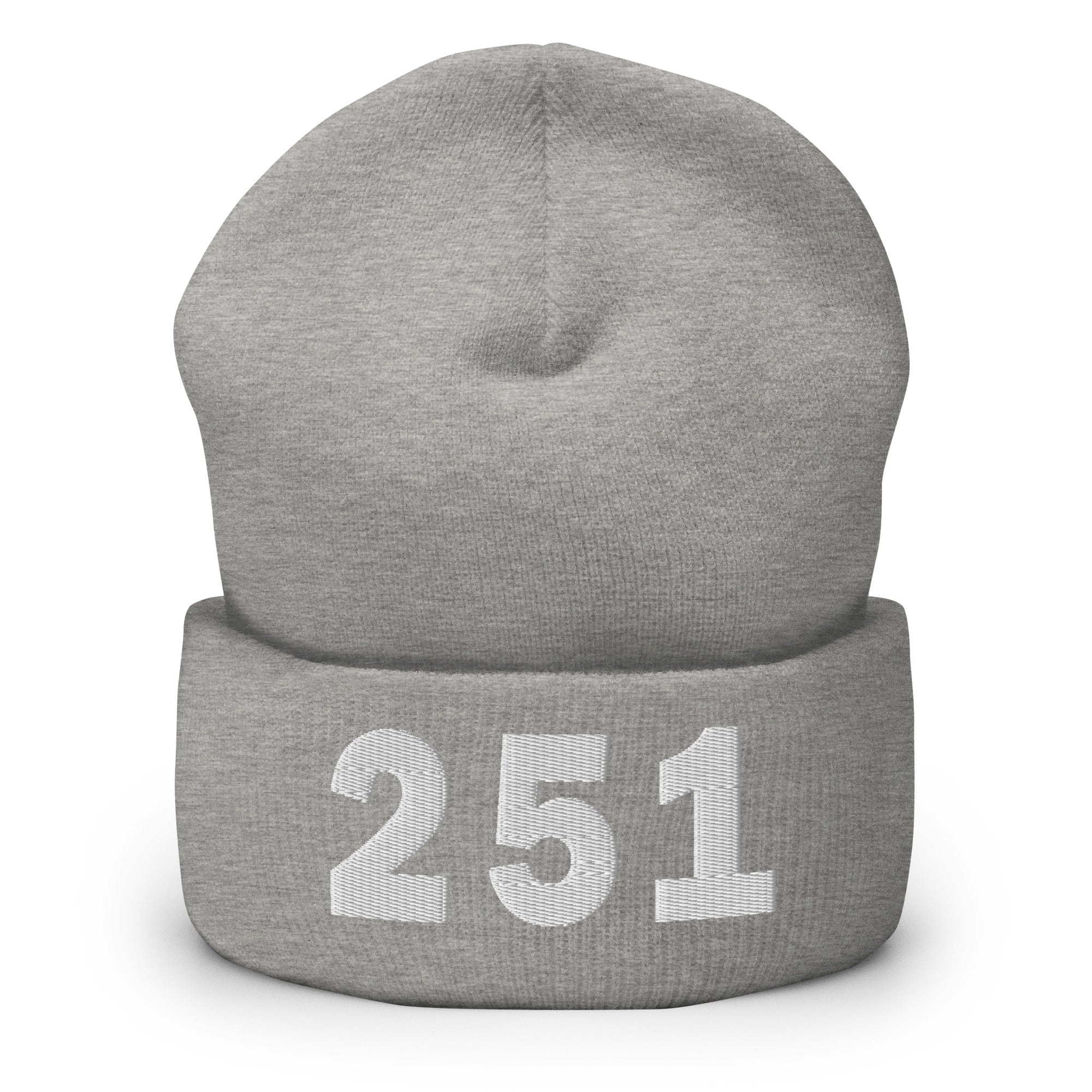 251 Area Code Cuffed Beanie